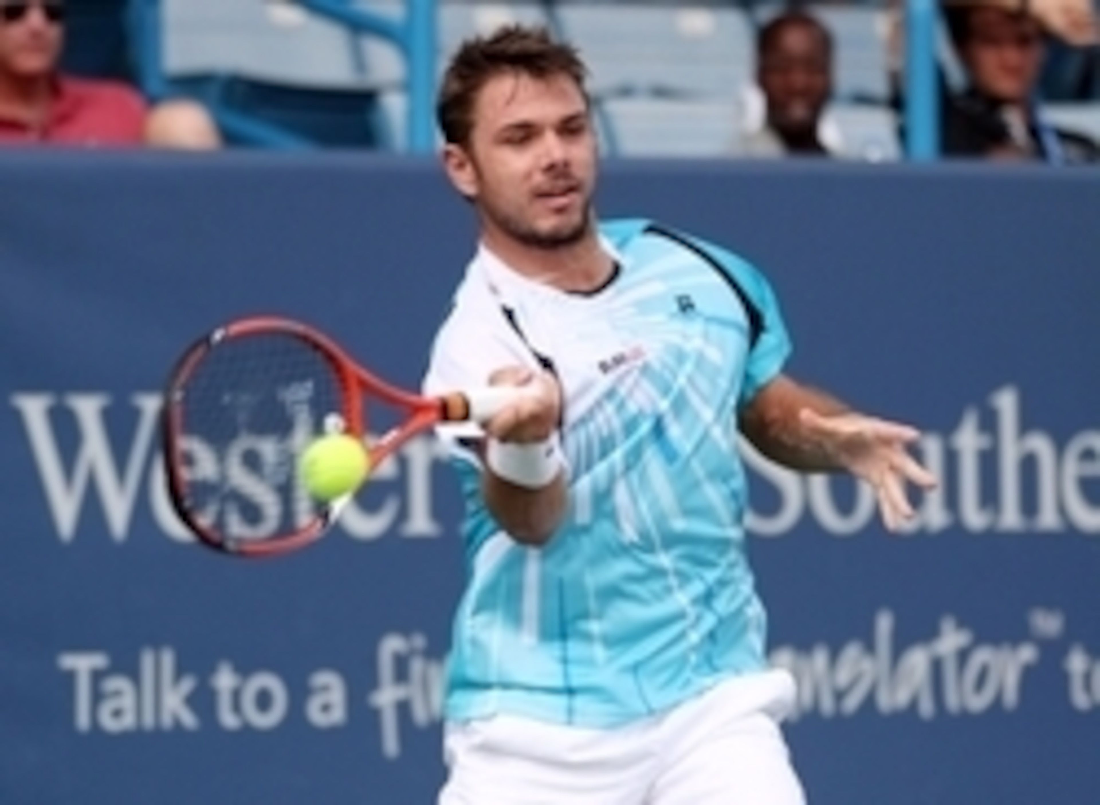 Stan Wawrinka hits a forehand during the Western & Southern Open. Stan Wawrinka hits a forehand during the Western & Southern Open.
