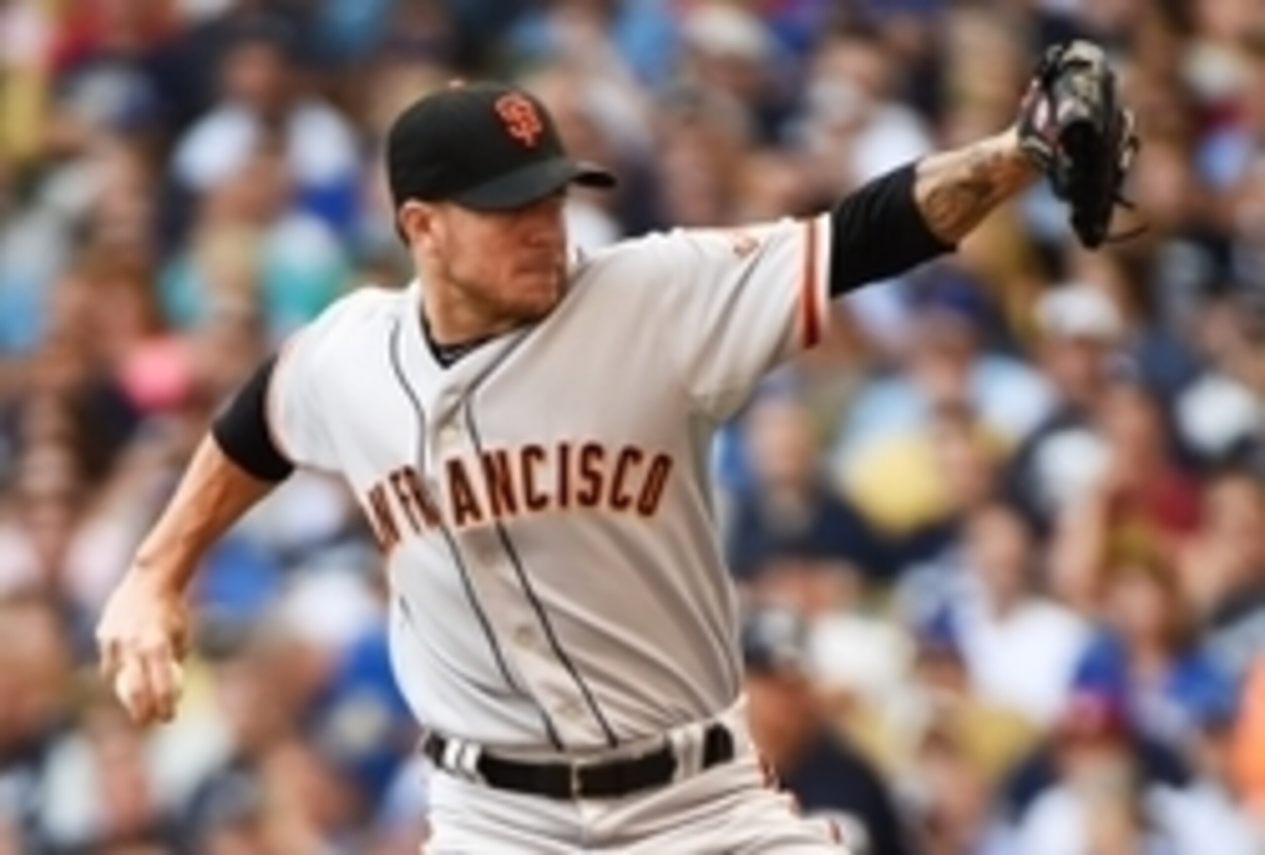 Jake Peavy has pitched well for the Giants. Jake Peavy has pitched well for the Giants.