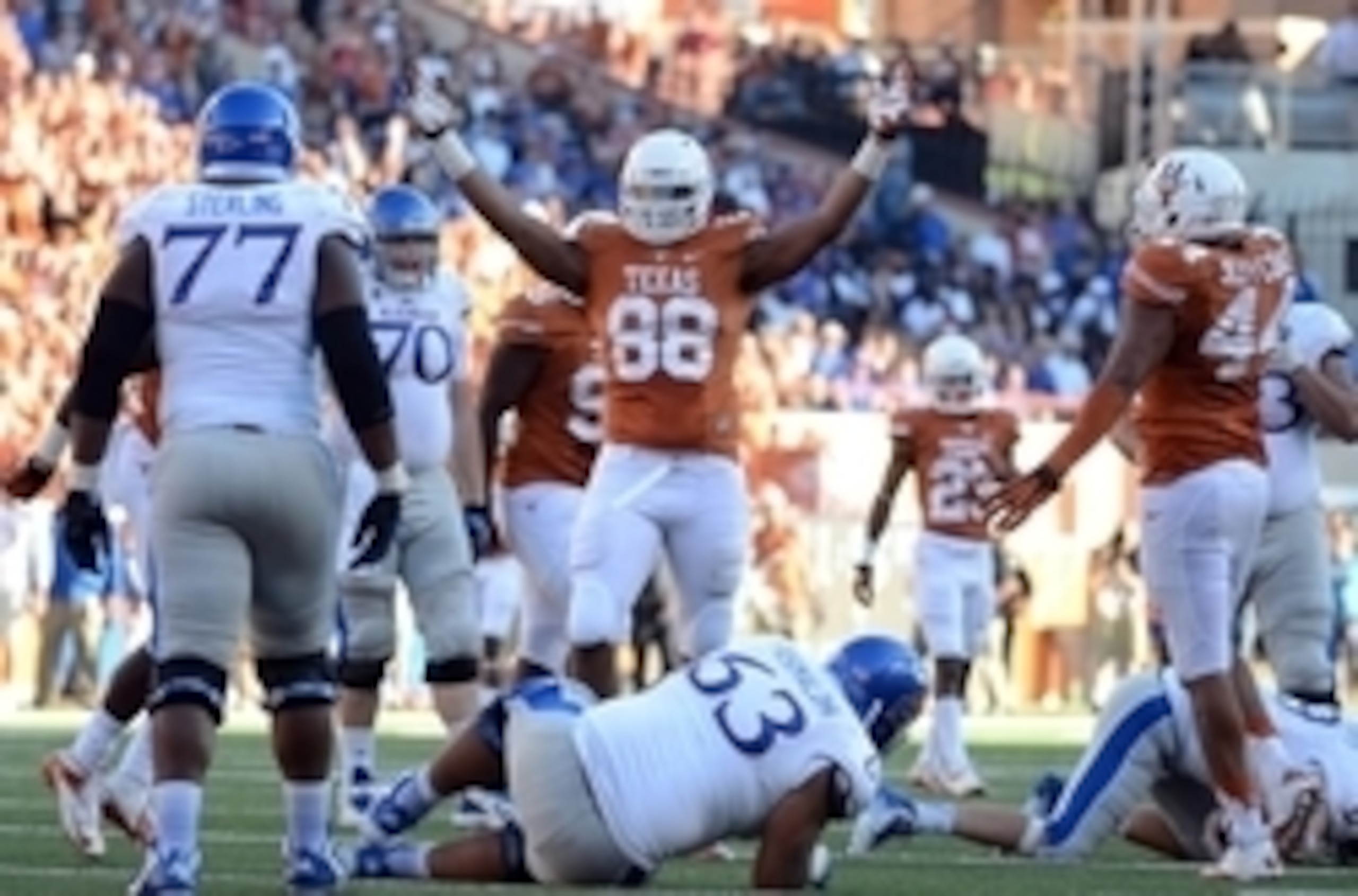 Defensive end Cedric Reed should have a field day against North Texas.