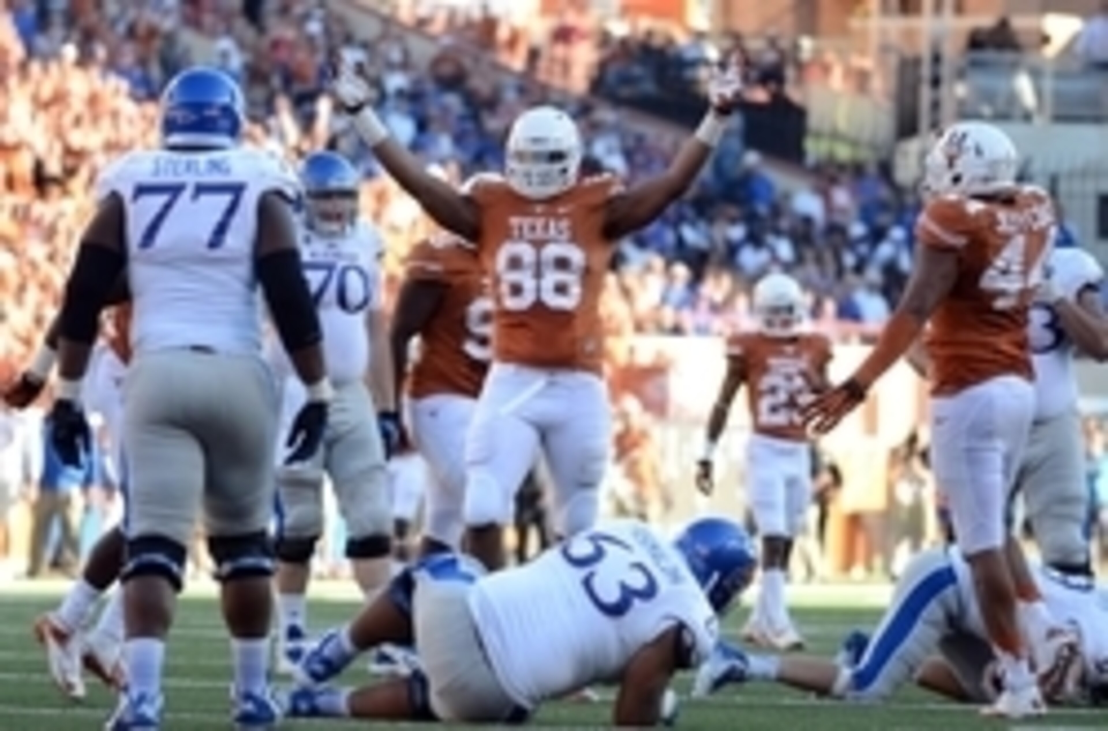 Defensive end Cedric Reed should have a field day against North Texas.