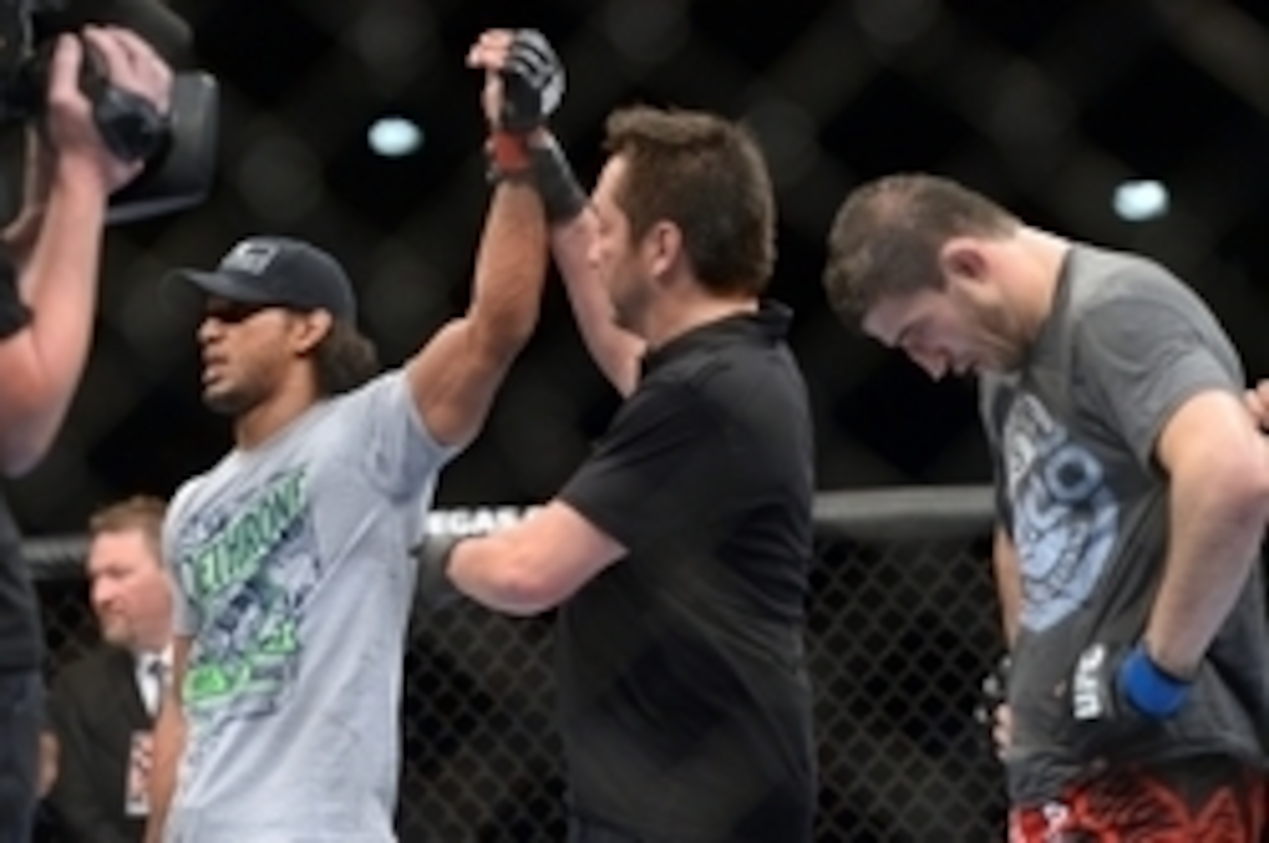 Benson Henderson (left)