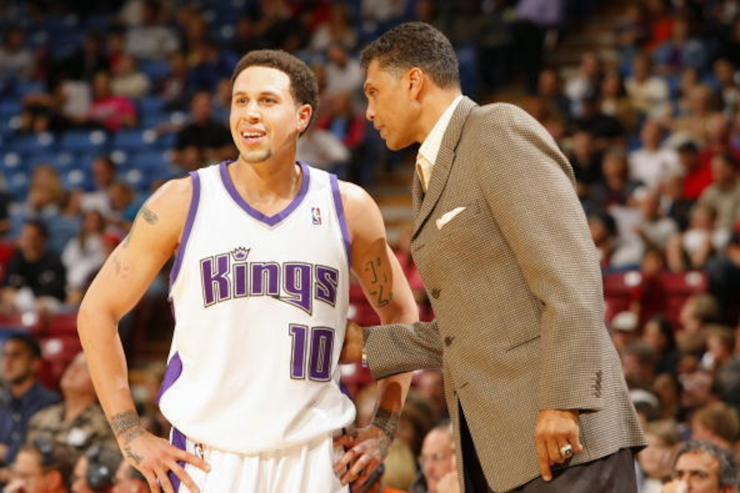 Where do Mike Bibby (left) and Reggie Theus rank among Kings greats?