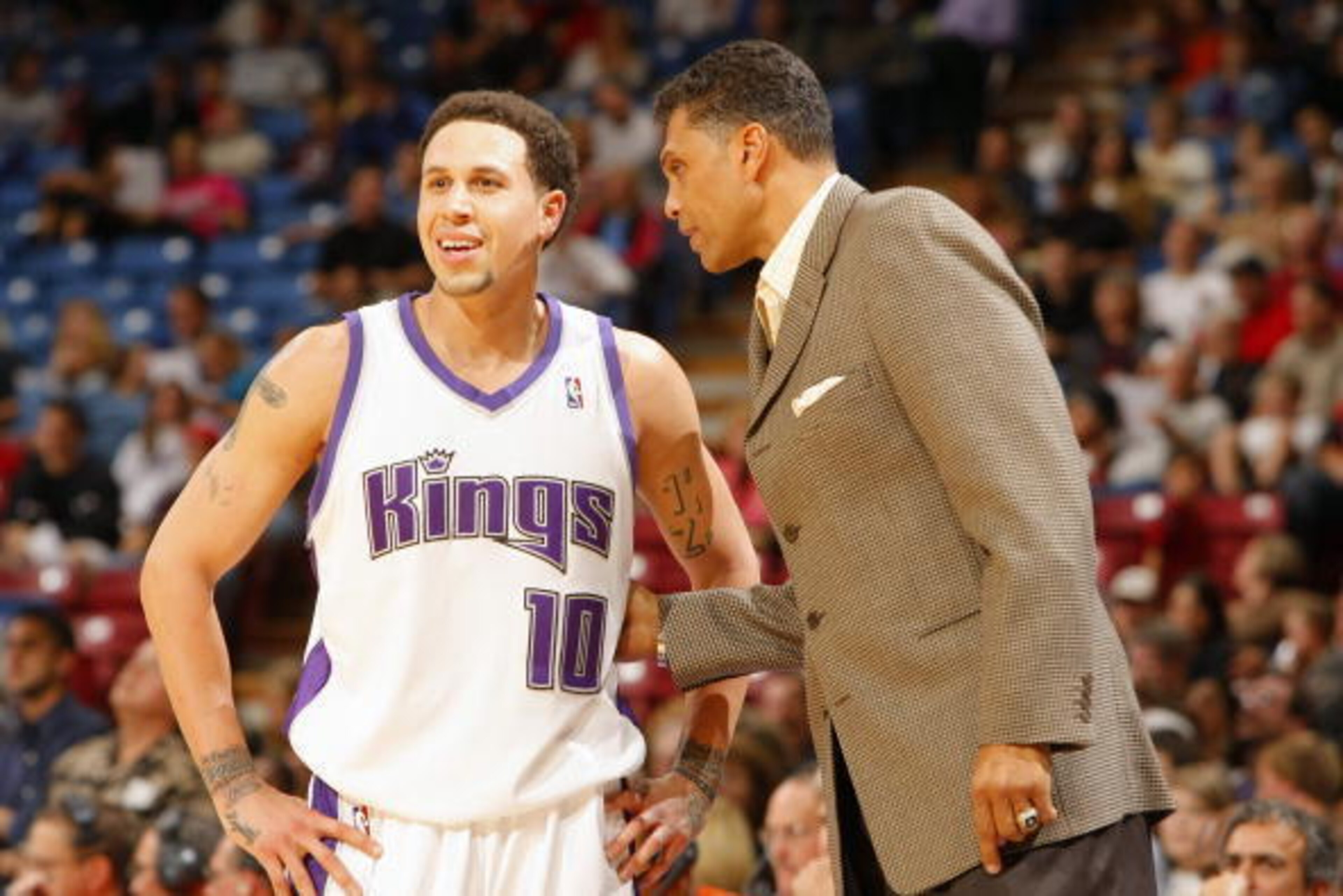 Where do Mike Bibby (left) and Reggie Theus rank among Kings greats?