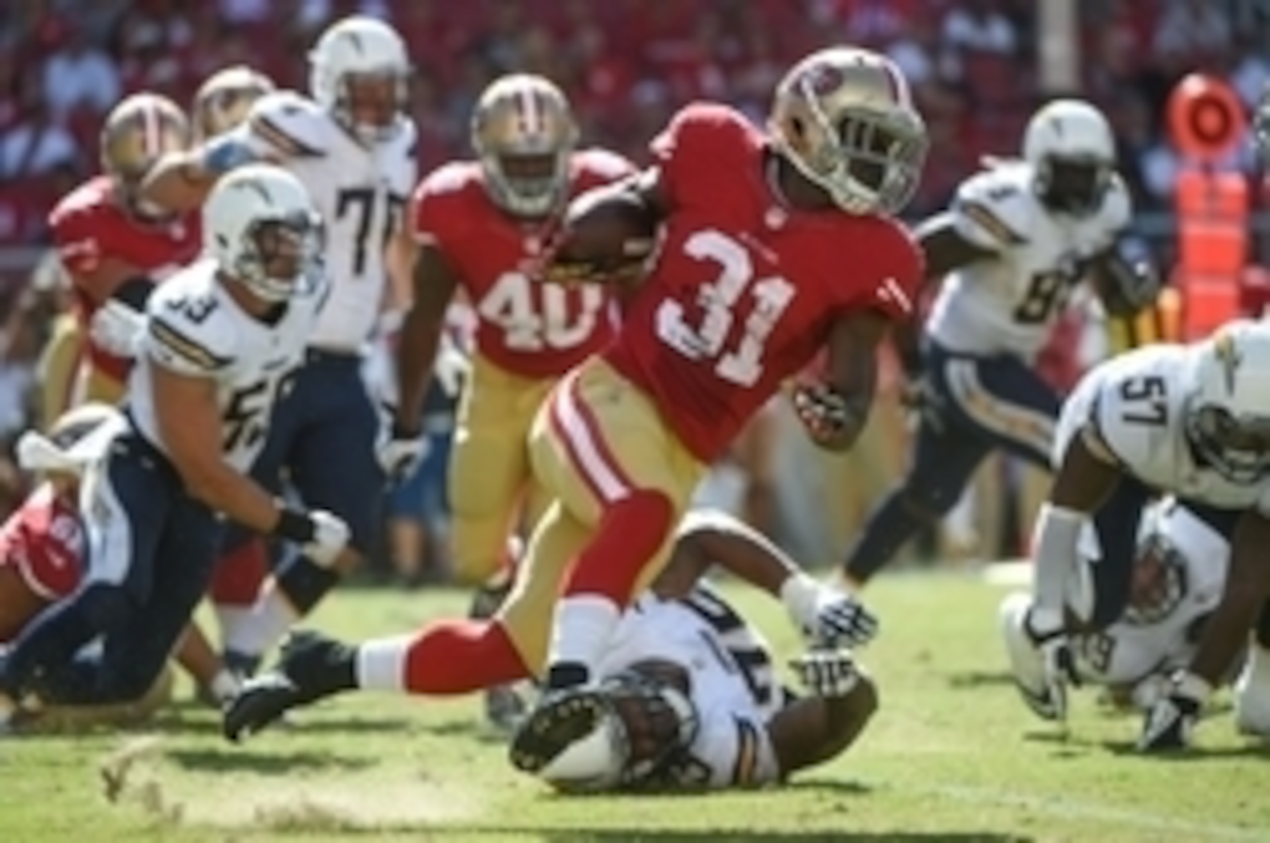 Glenn Winston was the 49ers' leading rusher.