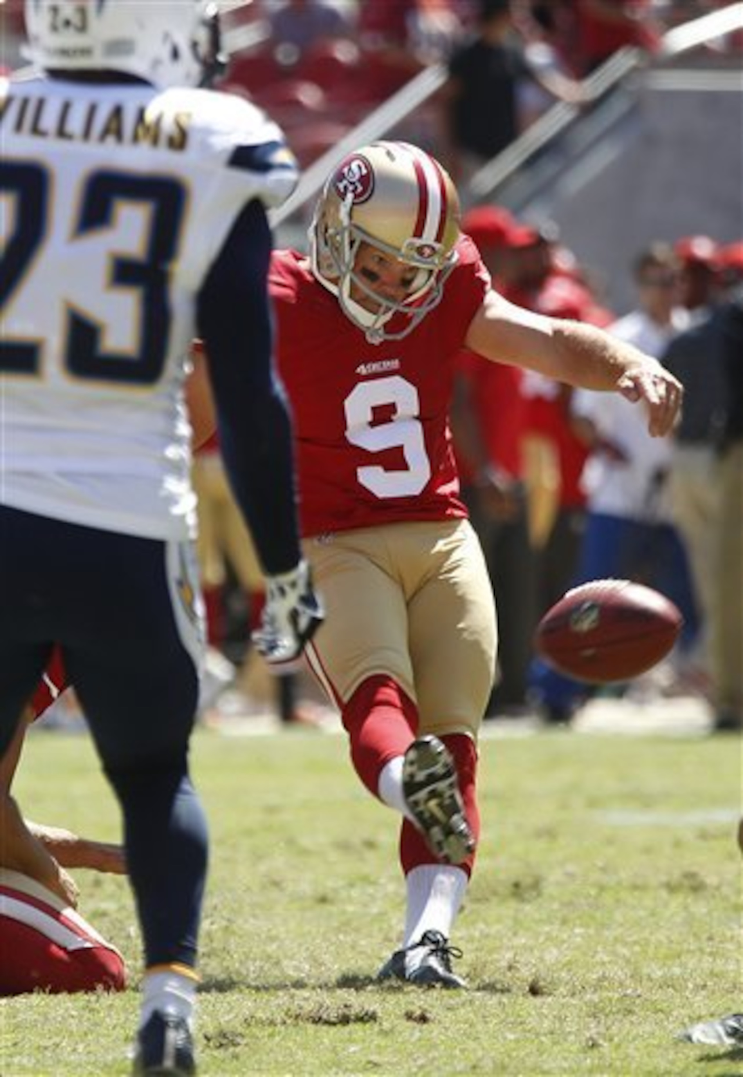 Phil Dawson made his first Levi's Stadium field goal against San Diego.