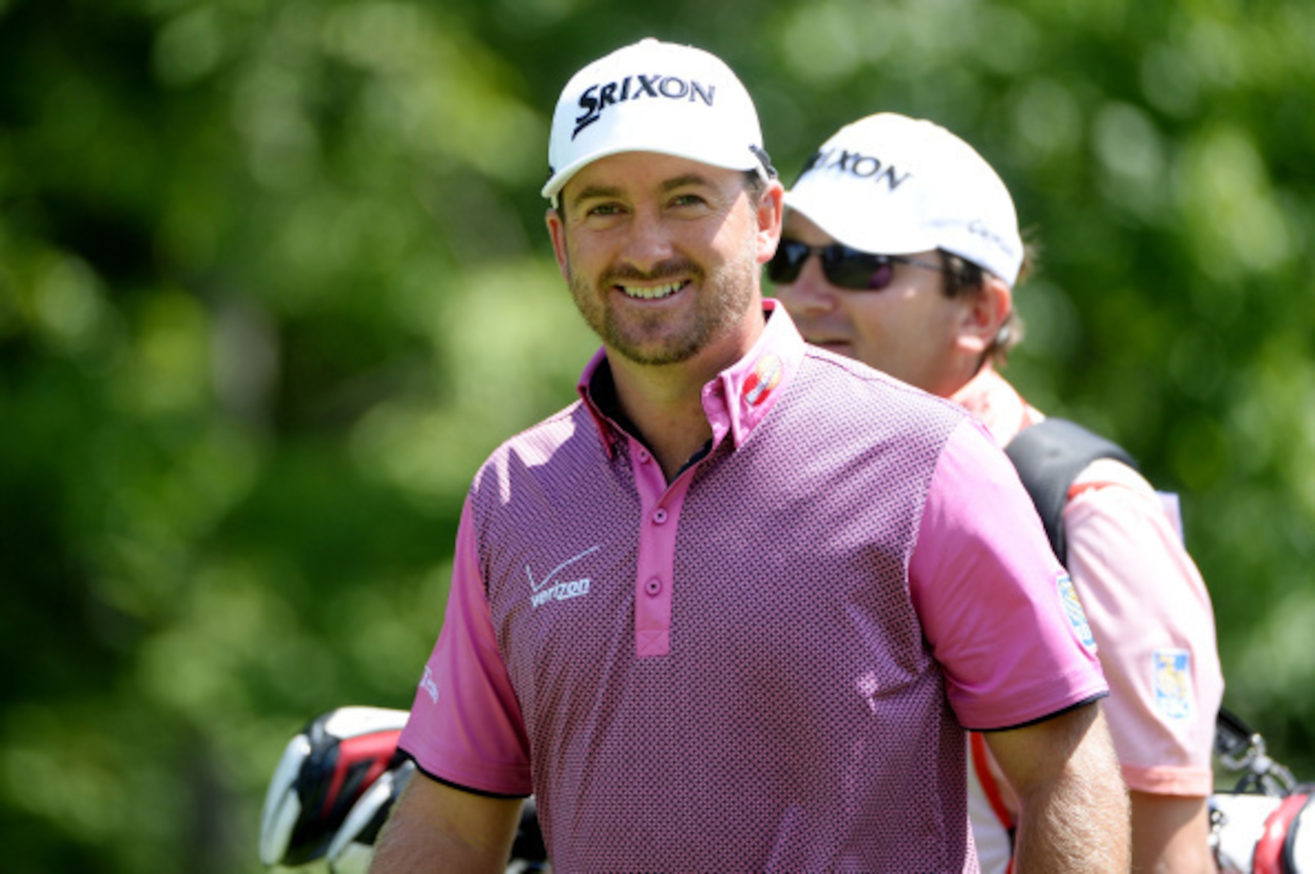 PARAMUS, NJ - AUGUST 24:  Graeme McDowell of Northern Ireland walks from the fifth tee during the final round of The Barclays at The Ridgewood Country Club on August 24, 2014 in Paramus, New Jersey.  (Photo by Ross Kinnaird/Getty Images)
