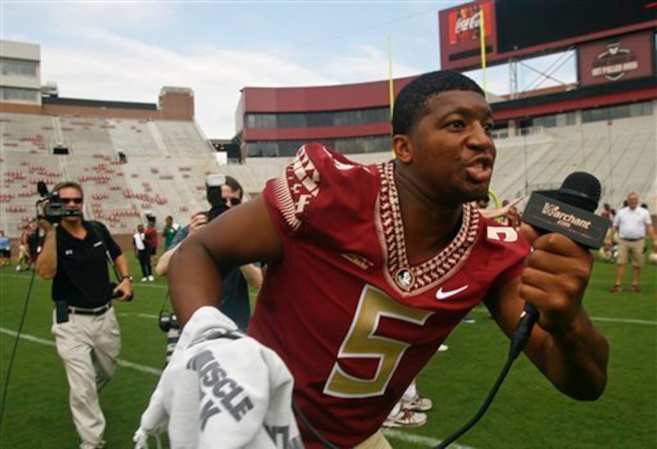 Jameis Winston and Florida State are embracing defending their national title.