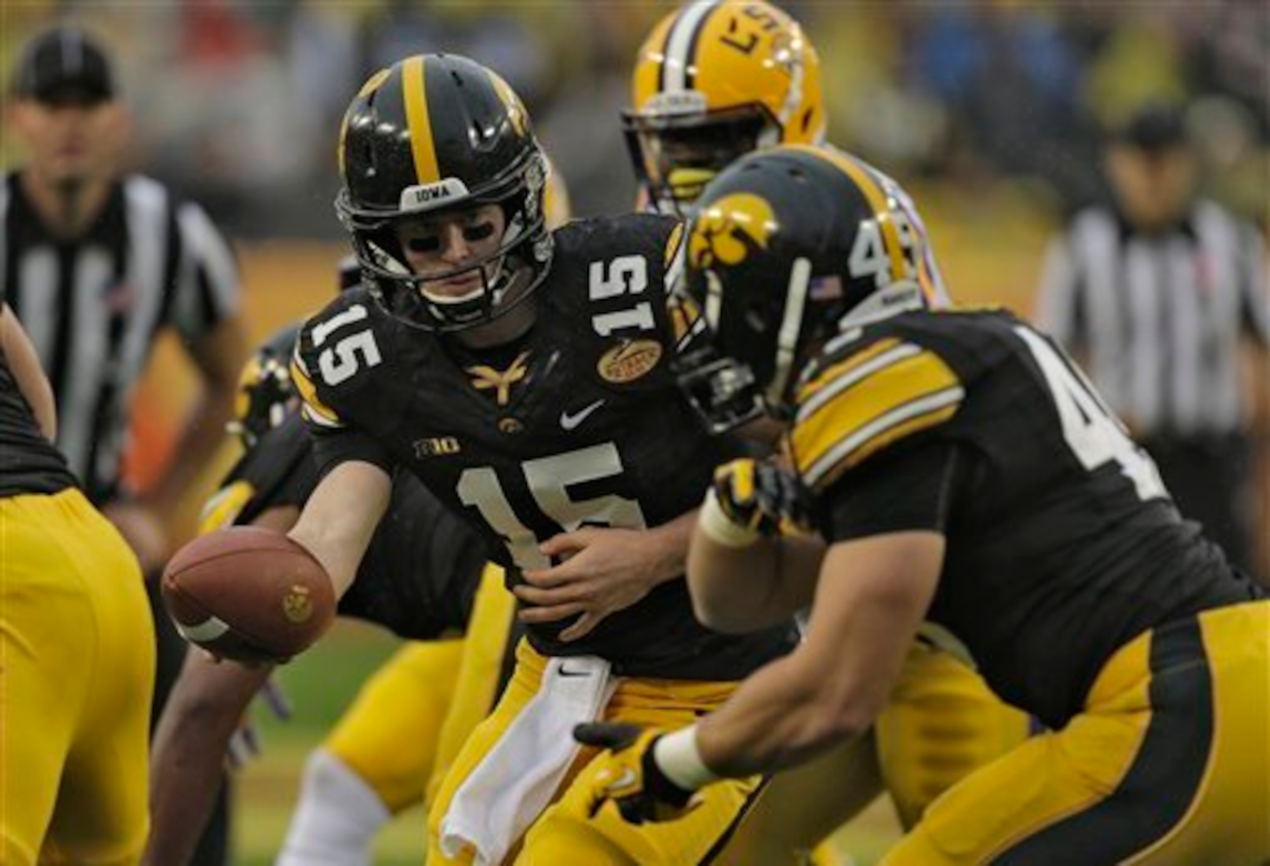 Iowa has a strong backfield led by Mark Weisman.