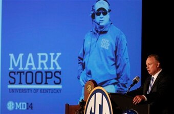 Mark Stoops hopes for bigger things in his second season at Kentucky.