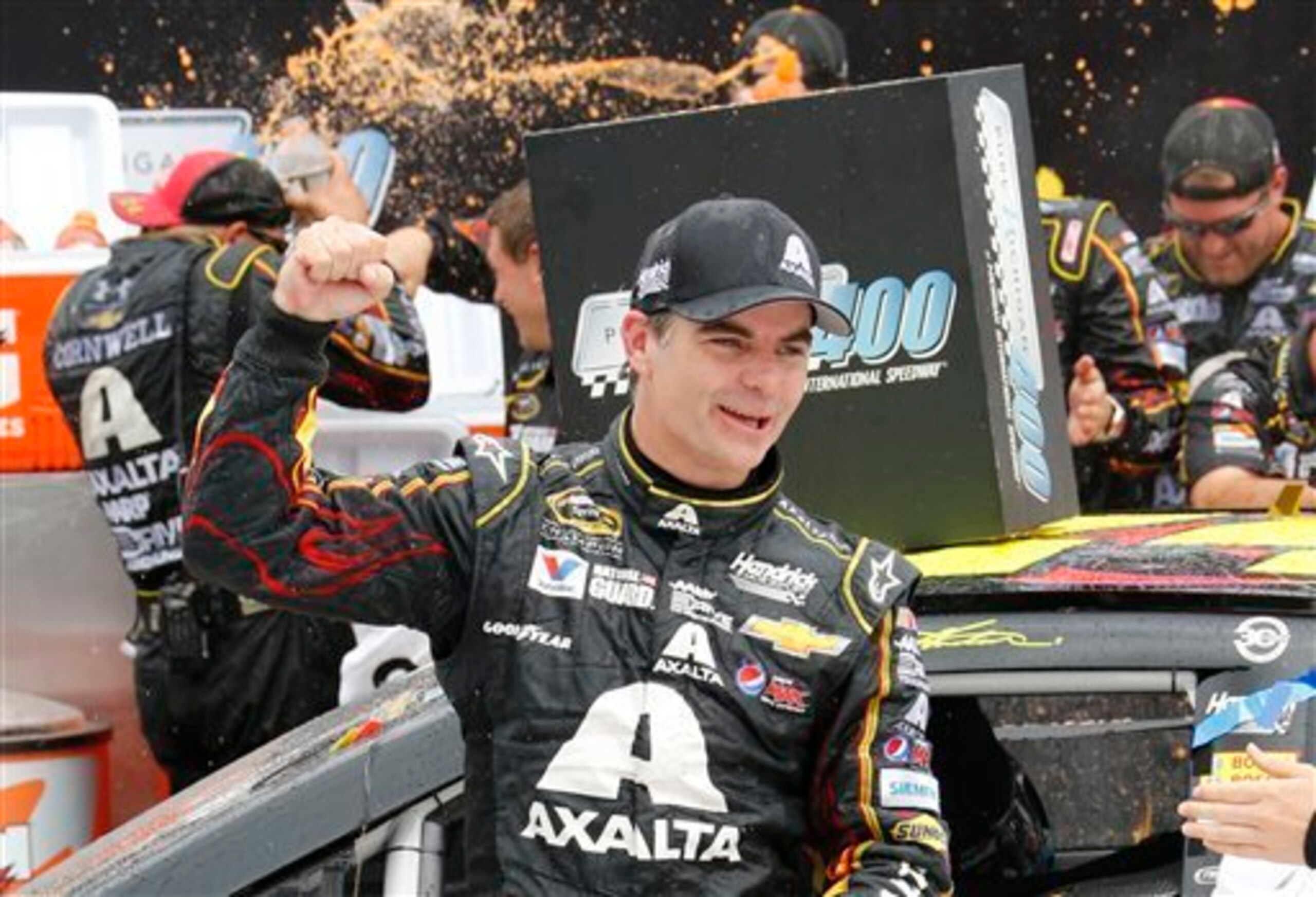 Jeff Gordon scored his third win of the season two weeks ago at Michigan.