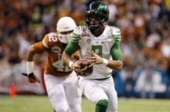 Oregon junior quarterback Marcus Mariota