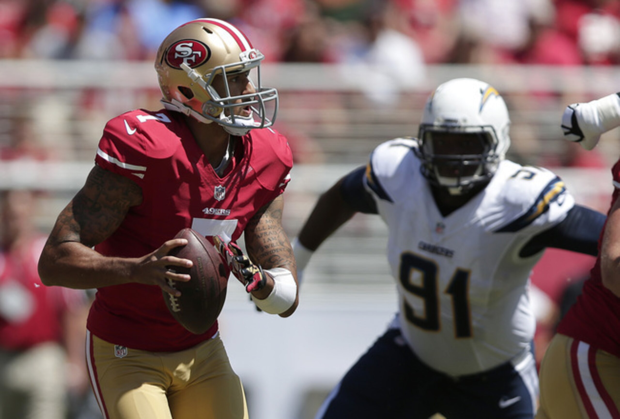 Kendall Reyes played better in Week 3 of the preseason, and pressured Colin Kaepernick a few times.