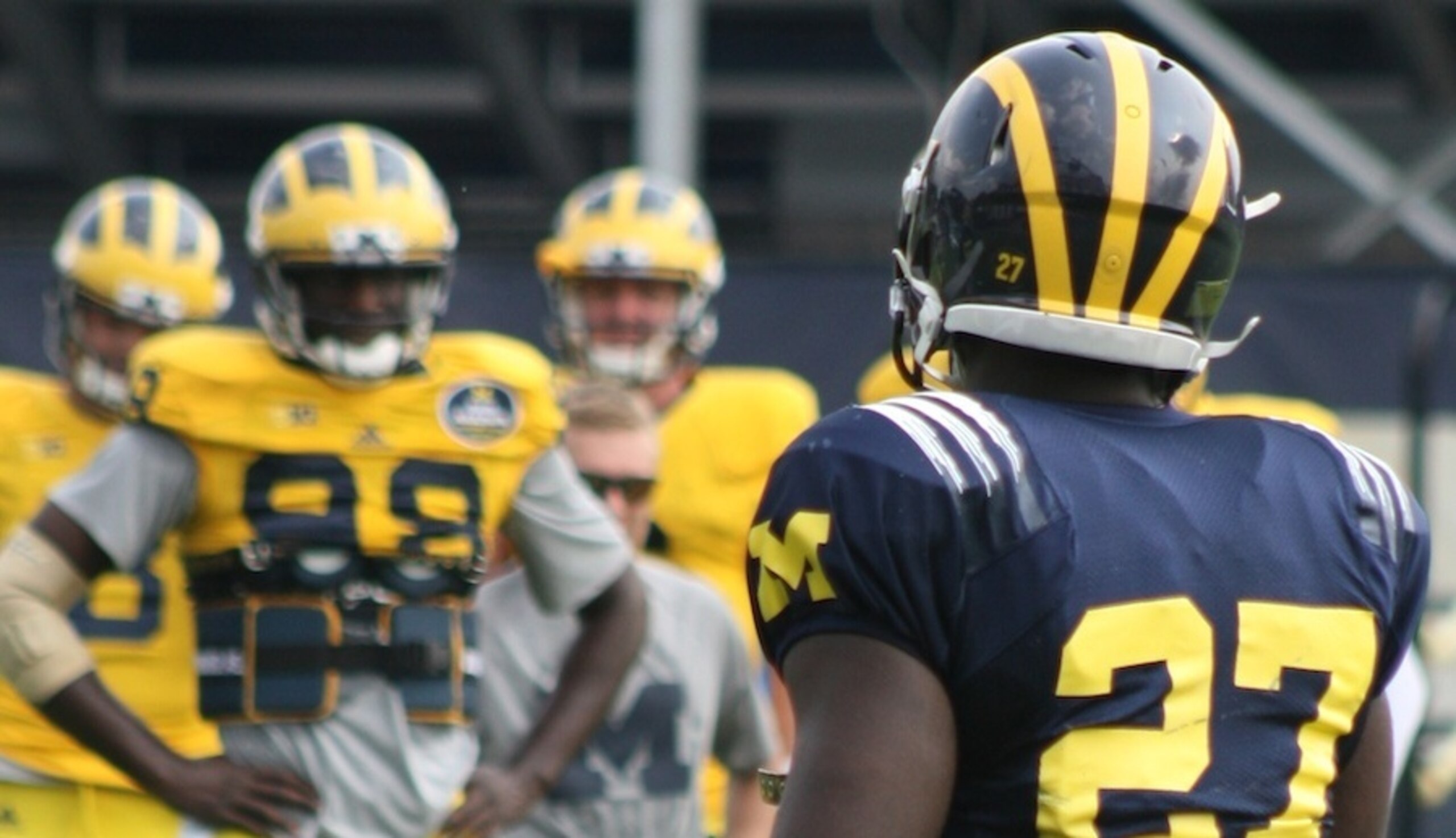Devin Gardner and Derrick Green