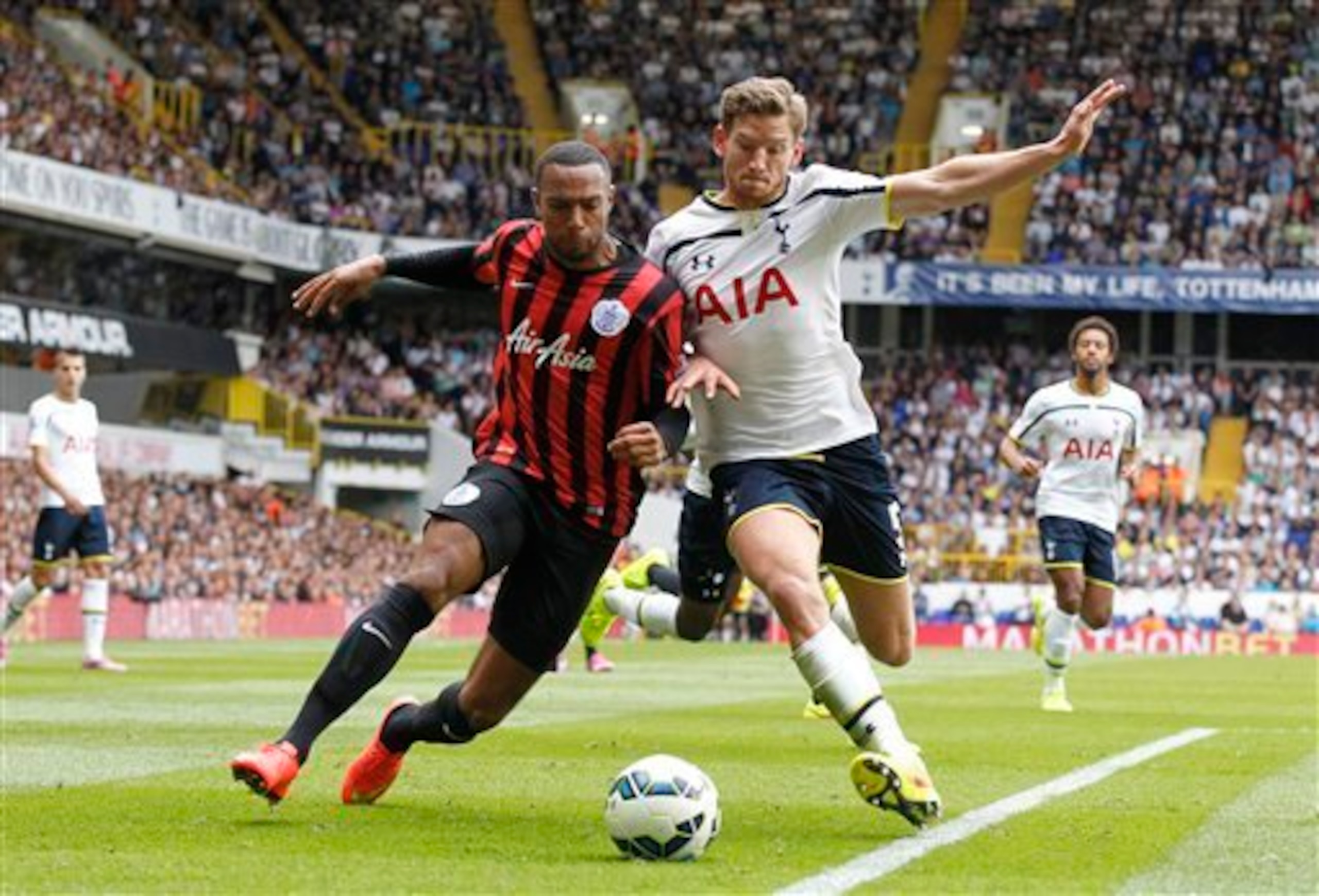 Vertonghen barely let the QPR attack get a sniff at goal this past Sunday.