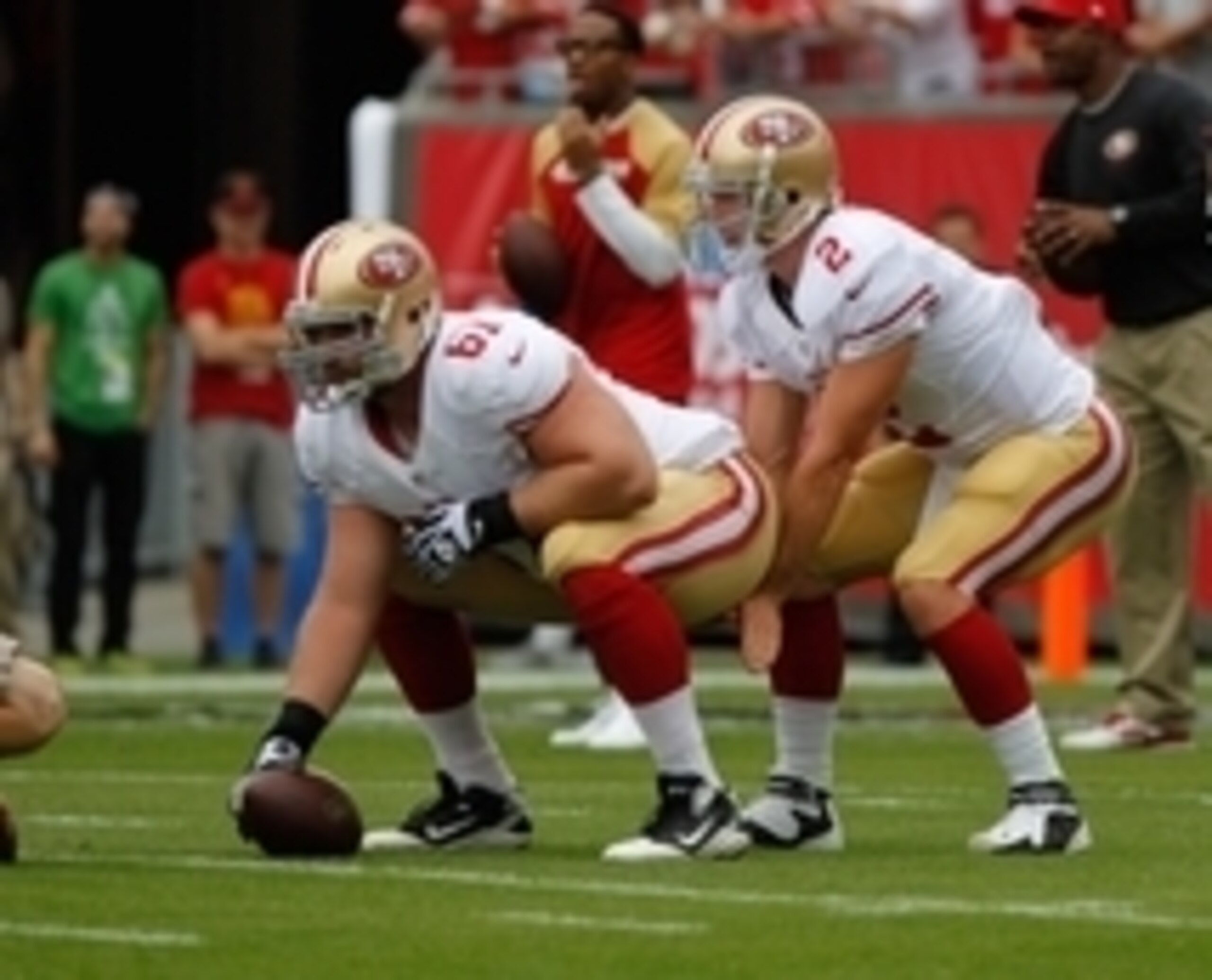 Daniel Kilgore takes over at center for the 49ers. Daniel Kilgore takes over at center for the 49ers.