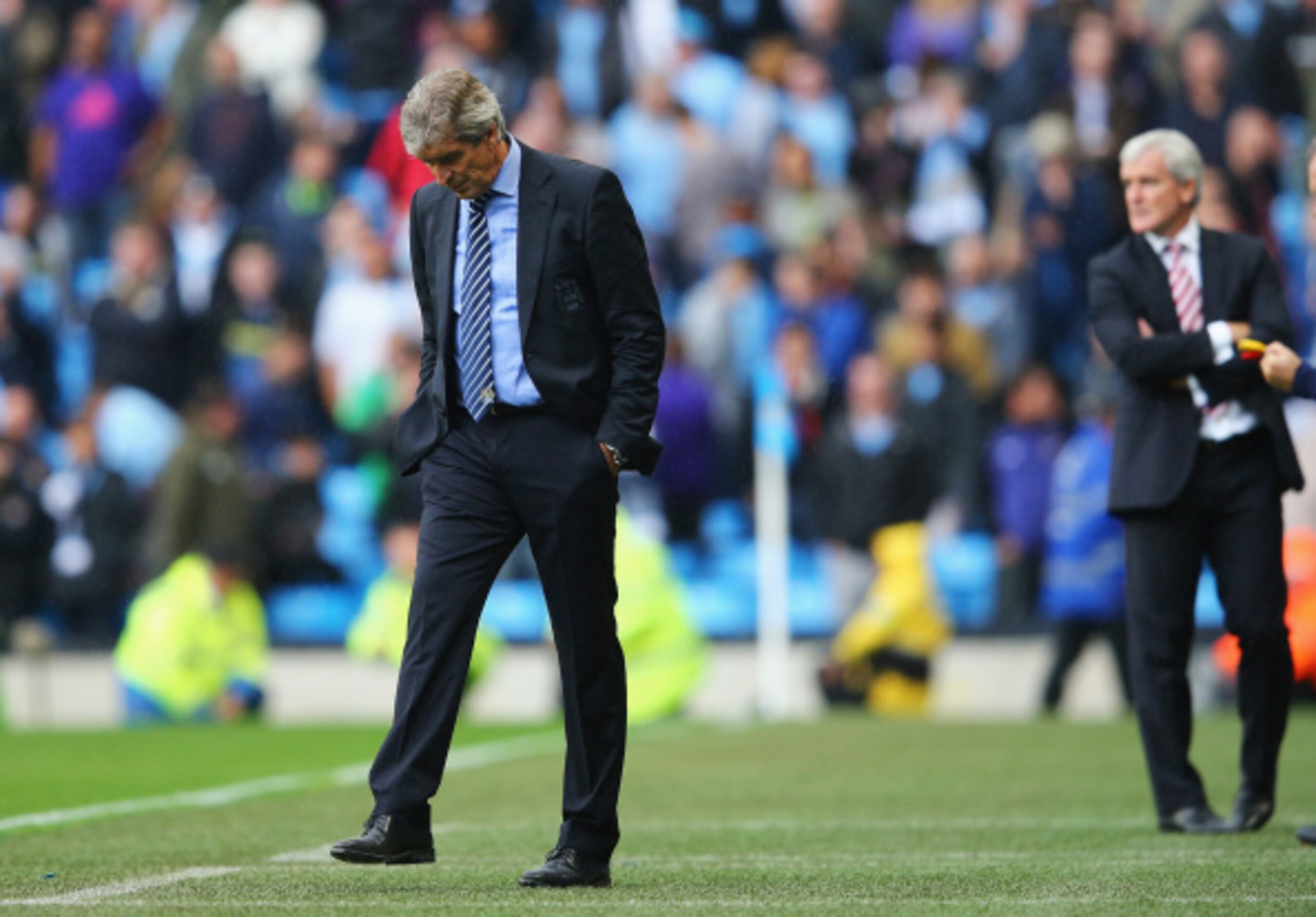 Getting out-managed by Mark Hughes was not part of the plan for Pellegrini.