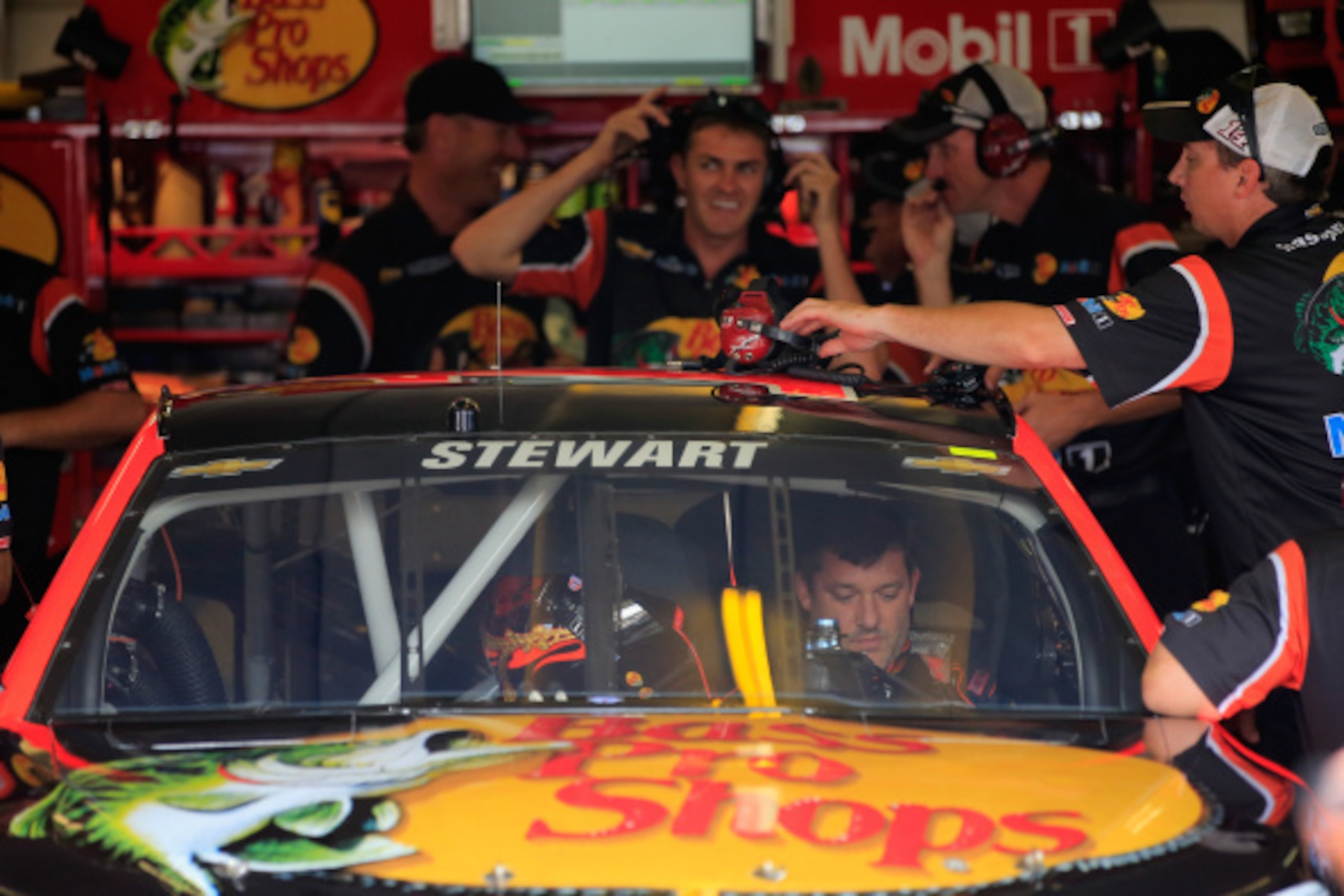 Tony Stewart was back on the track at Atlanta Motor Speedway, where he rejoined pursuit of a Chase spot. Tony Stewart was back on the track at Atlanta Motor Speedway, where he rejoined pursuit of a Chase spot.