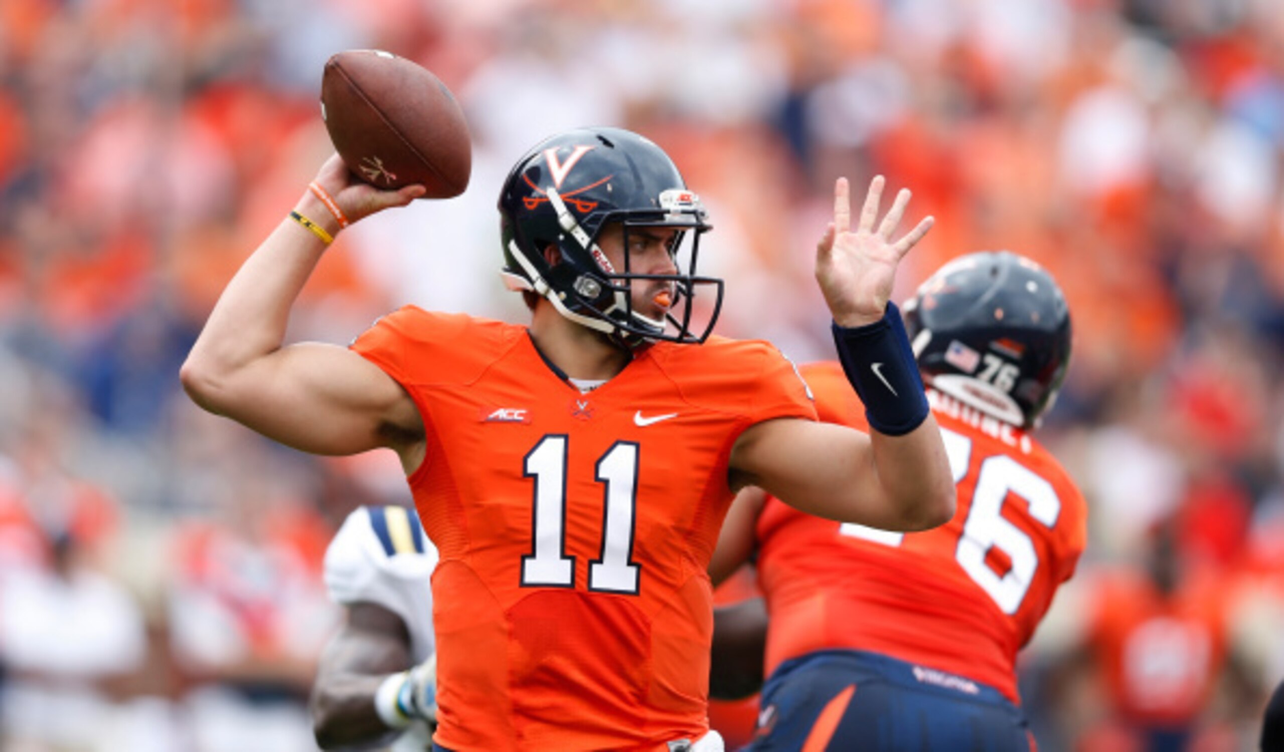 Greyson Lambert had a disastrous debut as Virginia's starting quarterback.