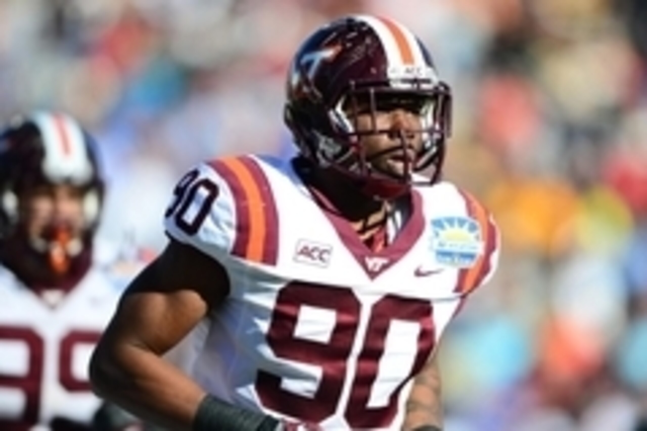Virginia Tech defensive end Dadi Nicolas