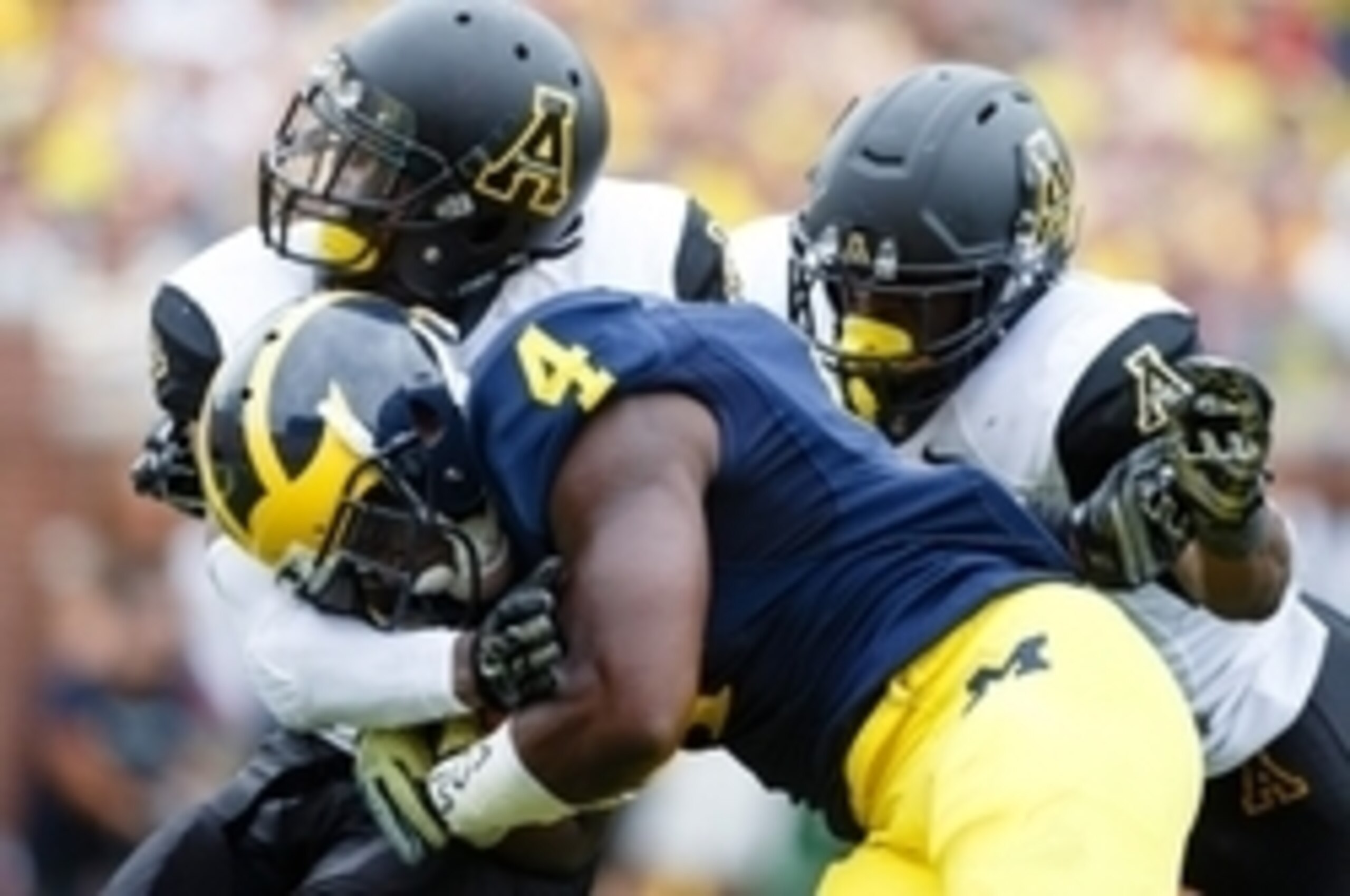 De'Veon Smith broke loose for a 61-yarder vs. App. State. He's also a tough tackle. De'Veon Smith broke loose for a 61-yarder vs. App. State. He's also a tough tackle.