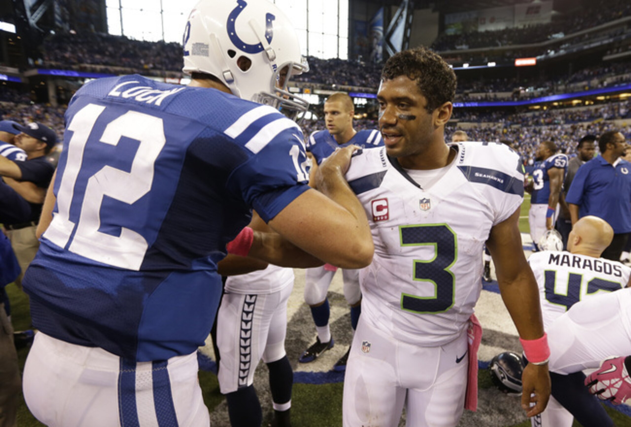 Andrew Luck and Russell Wilson are top young signal callers