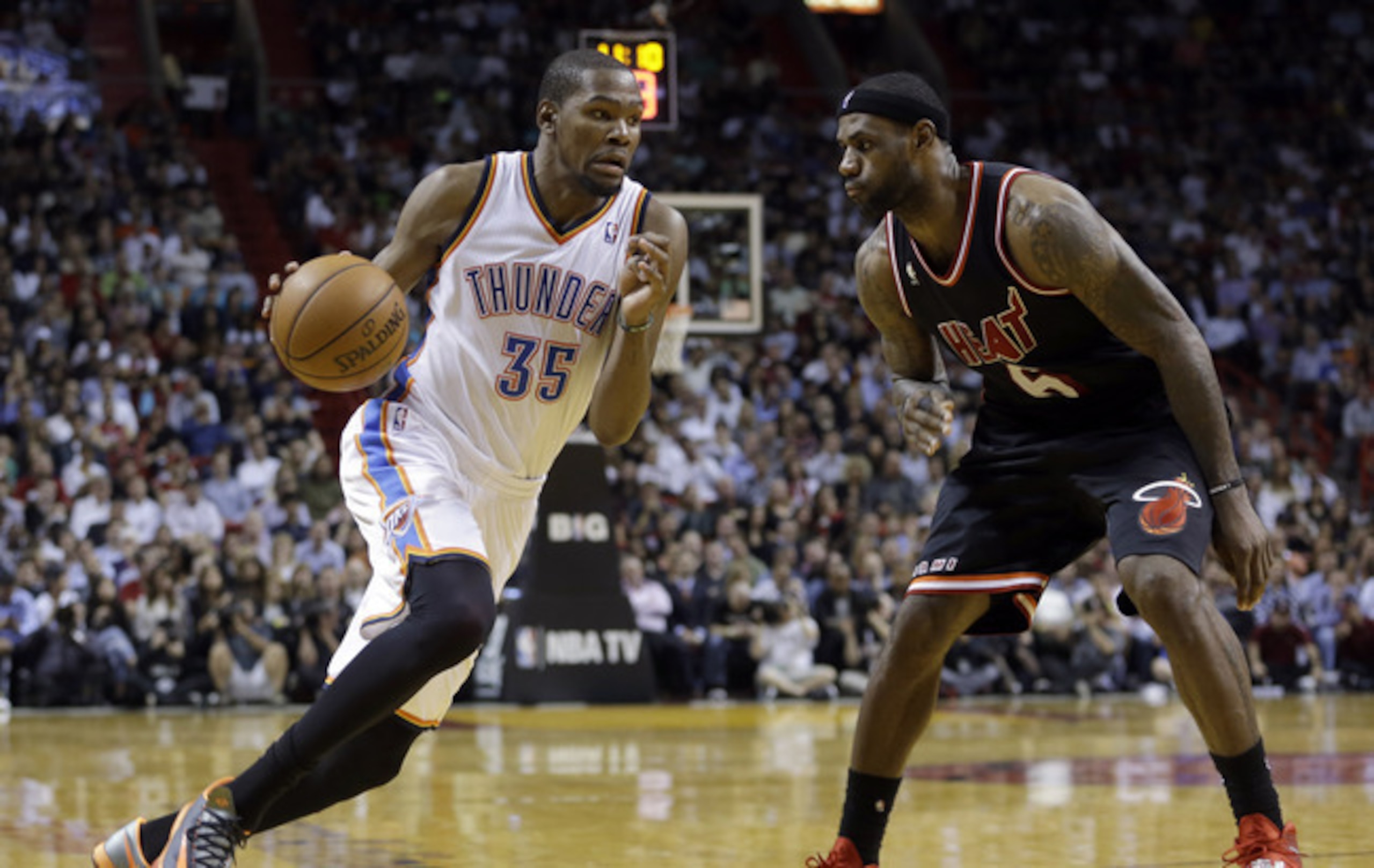 Durant and James are clearly the NBA's top two players.