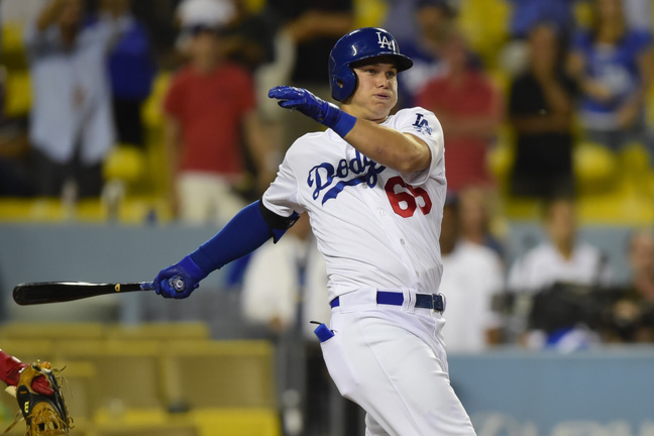 After a 30-30 season at Triple-A, Dodgers top outfield prospect Joc Pederson made the jump to the next level in September.