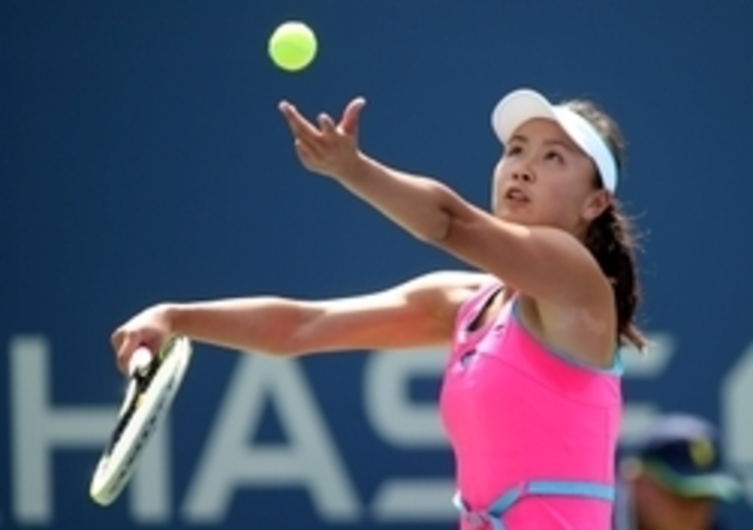 Shuai Peng serves during her quarterfinal match at the 2014 U.S. Open. Shuai Peng serves during her quarterfinal match at the 2014 U.S. Open.