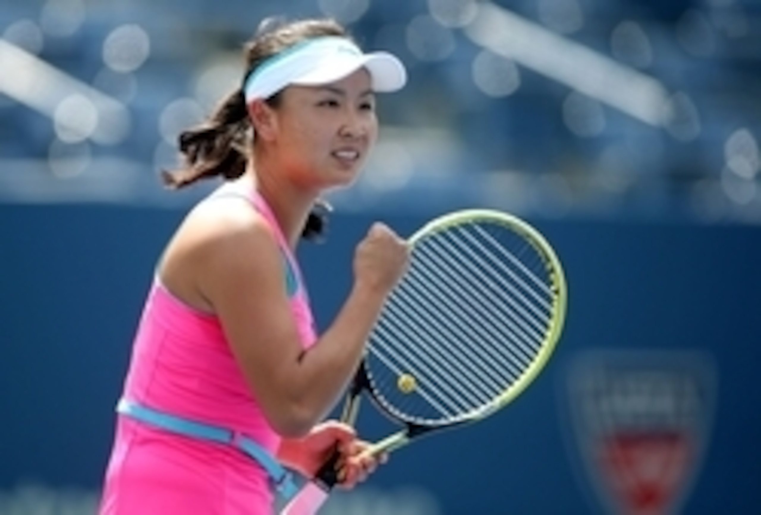 Peng pumps her fist during her quarterfinal match at the 2014 U.S. Open. Peng pumps her fist during her quarterfinal match at the 2014 U.S. Open.
