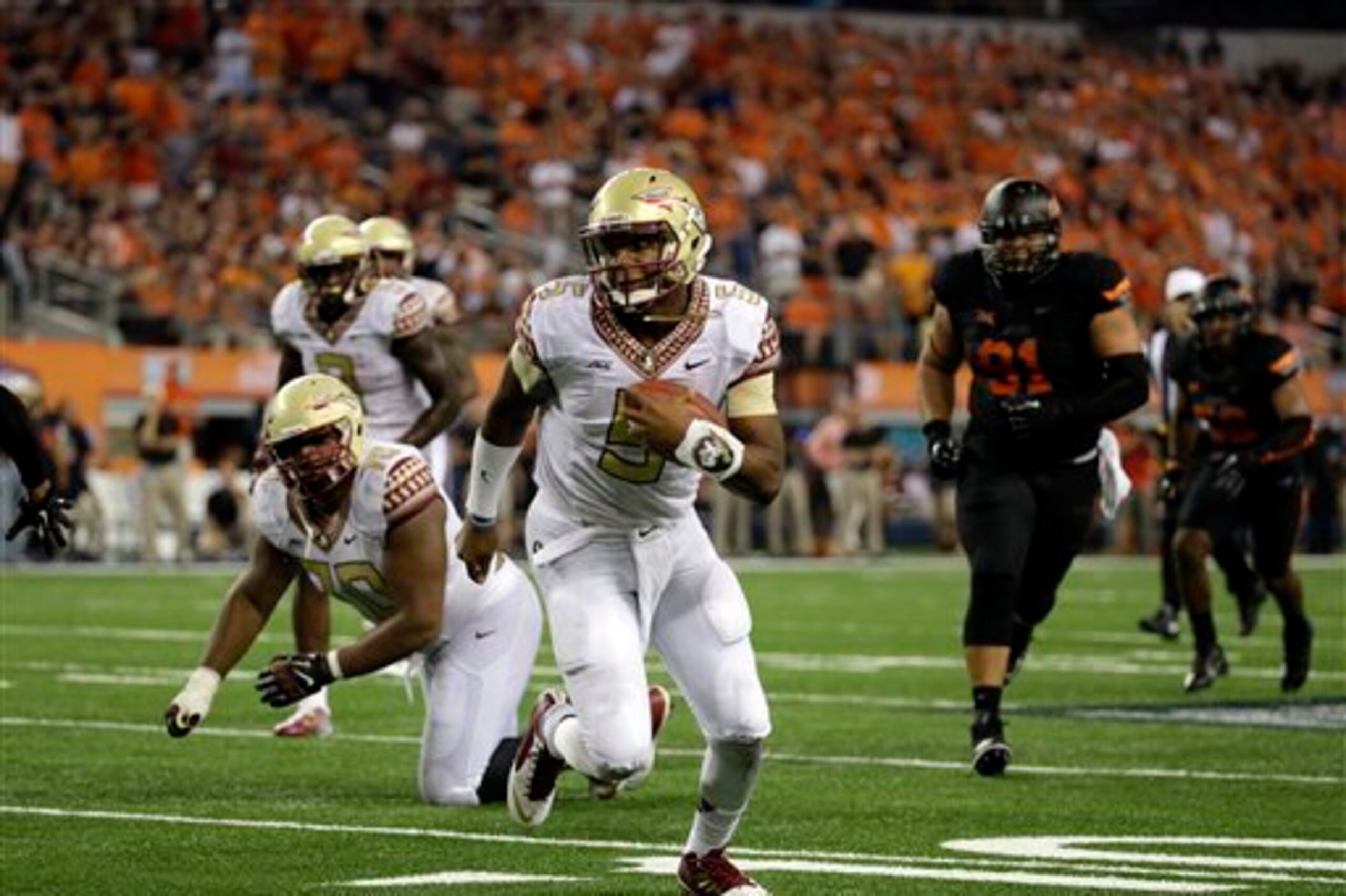 Jameis Winston and Florida State are favorites to make the College Football Playoff but still face significant hurdles.