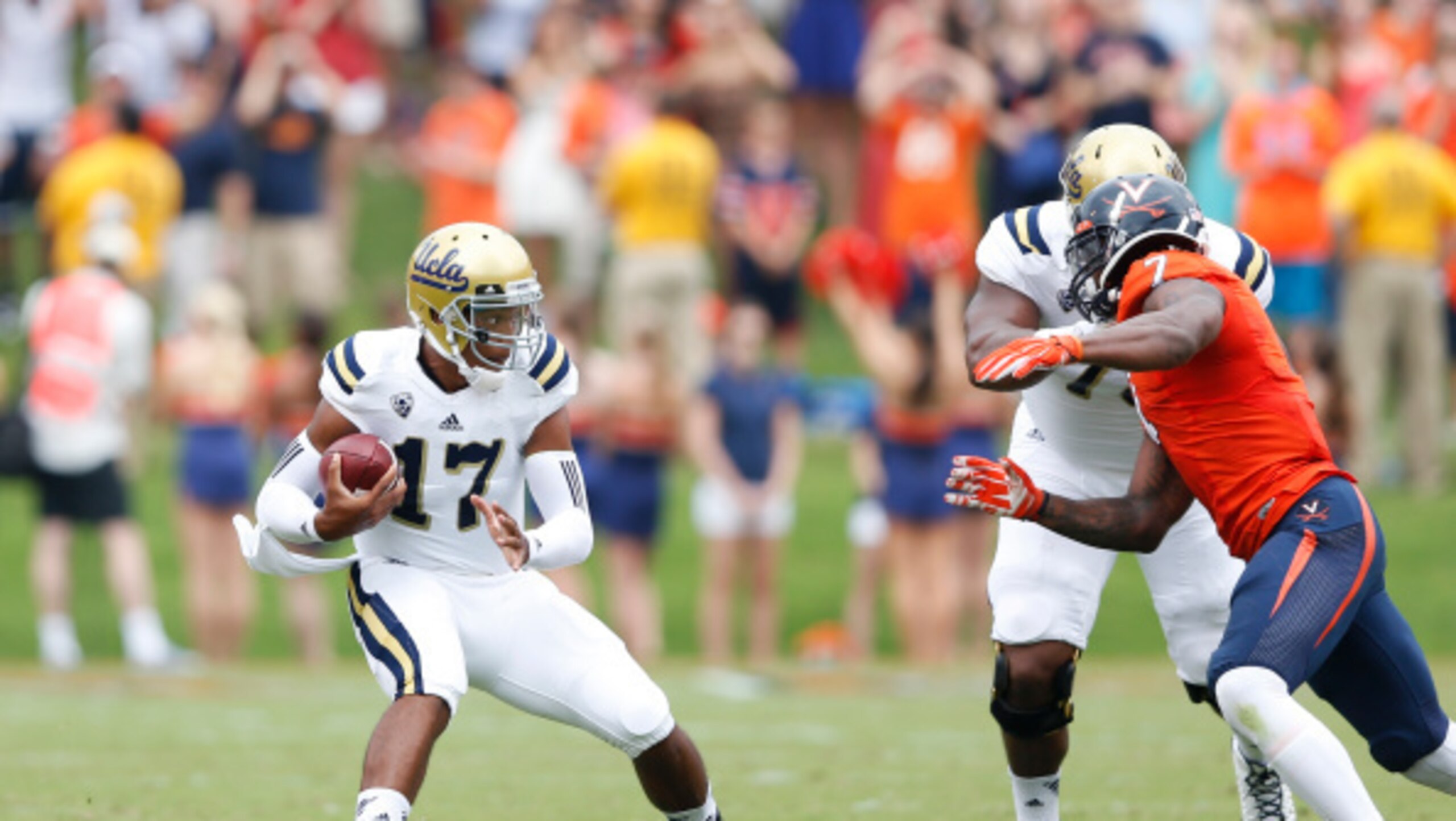 Brett Hundley and UCLA had some shaky moments in a 28-20 win at Virginia.