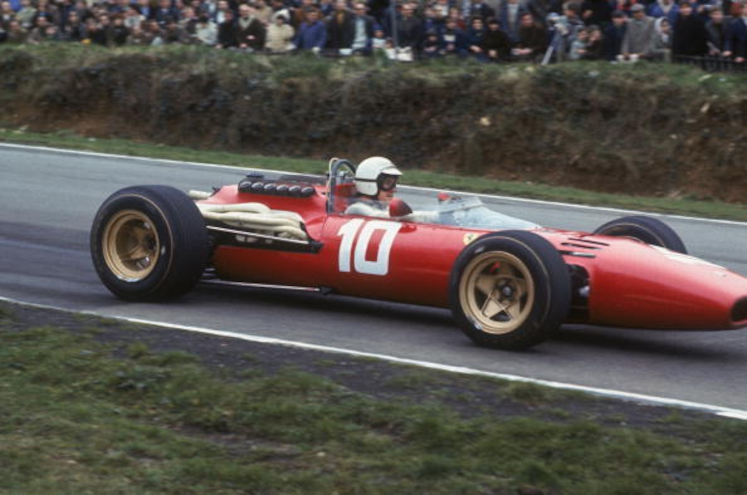 Ludovico Scarfiotti driving for Ferrari.