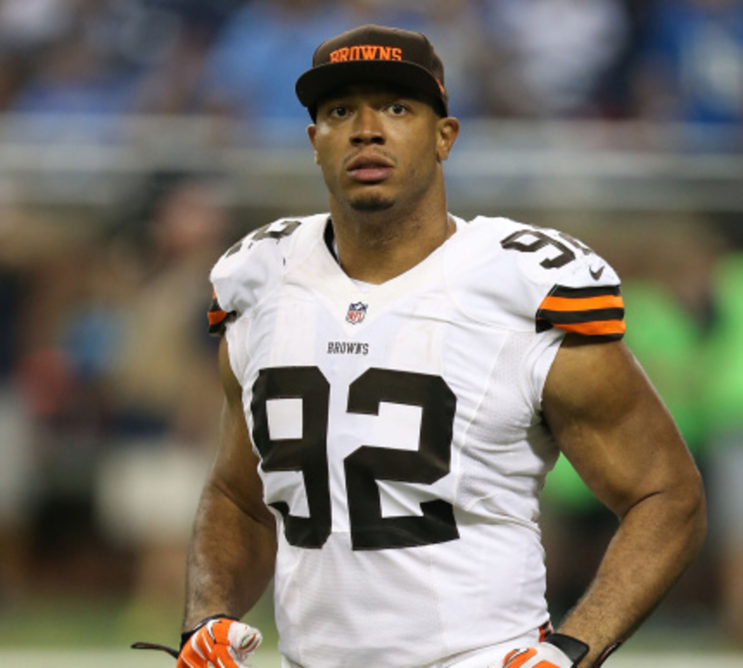 Injured Browns defensive lineman Desmond Bryant