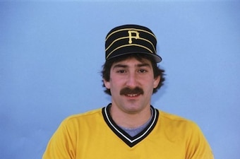 Dale Berra shows off the styles in a 1984 photo.