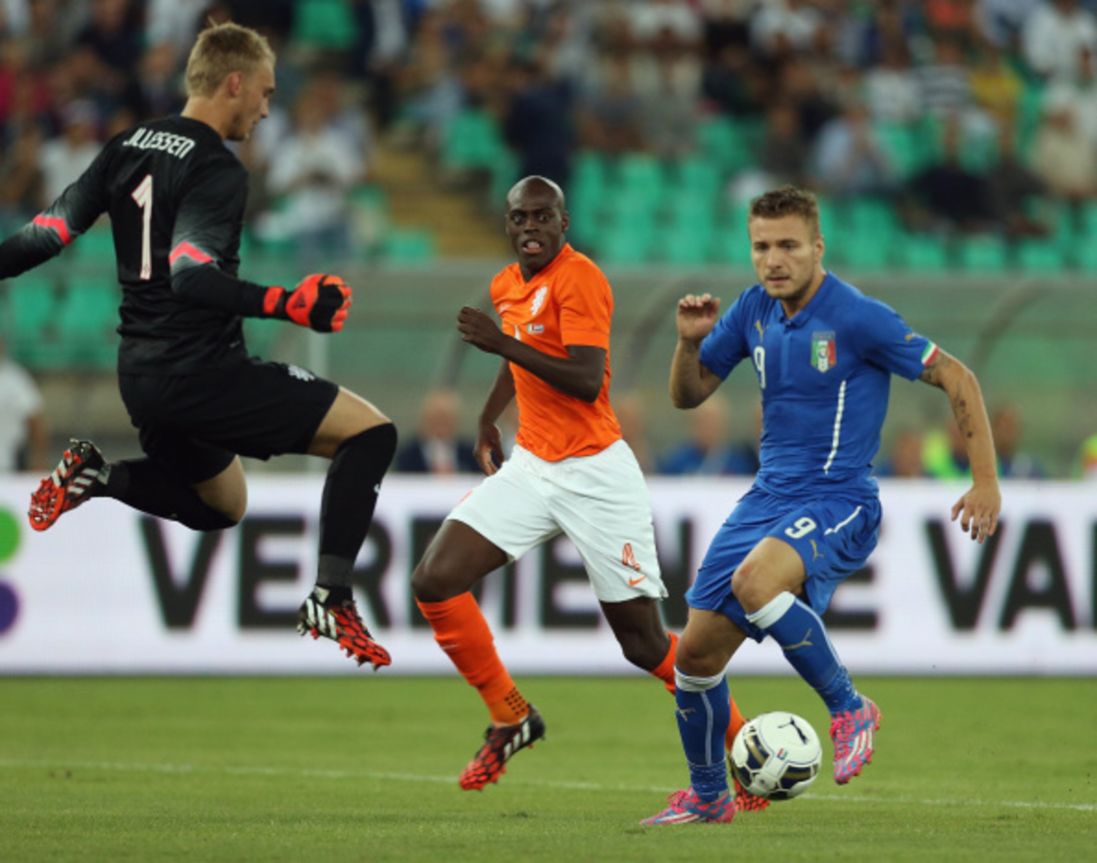 Immobile easily rounded the keeper after a pinpoint ball.