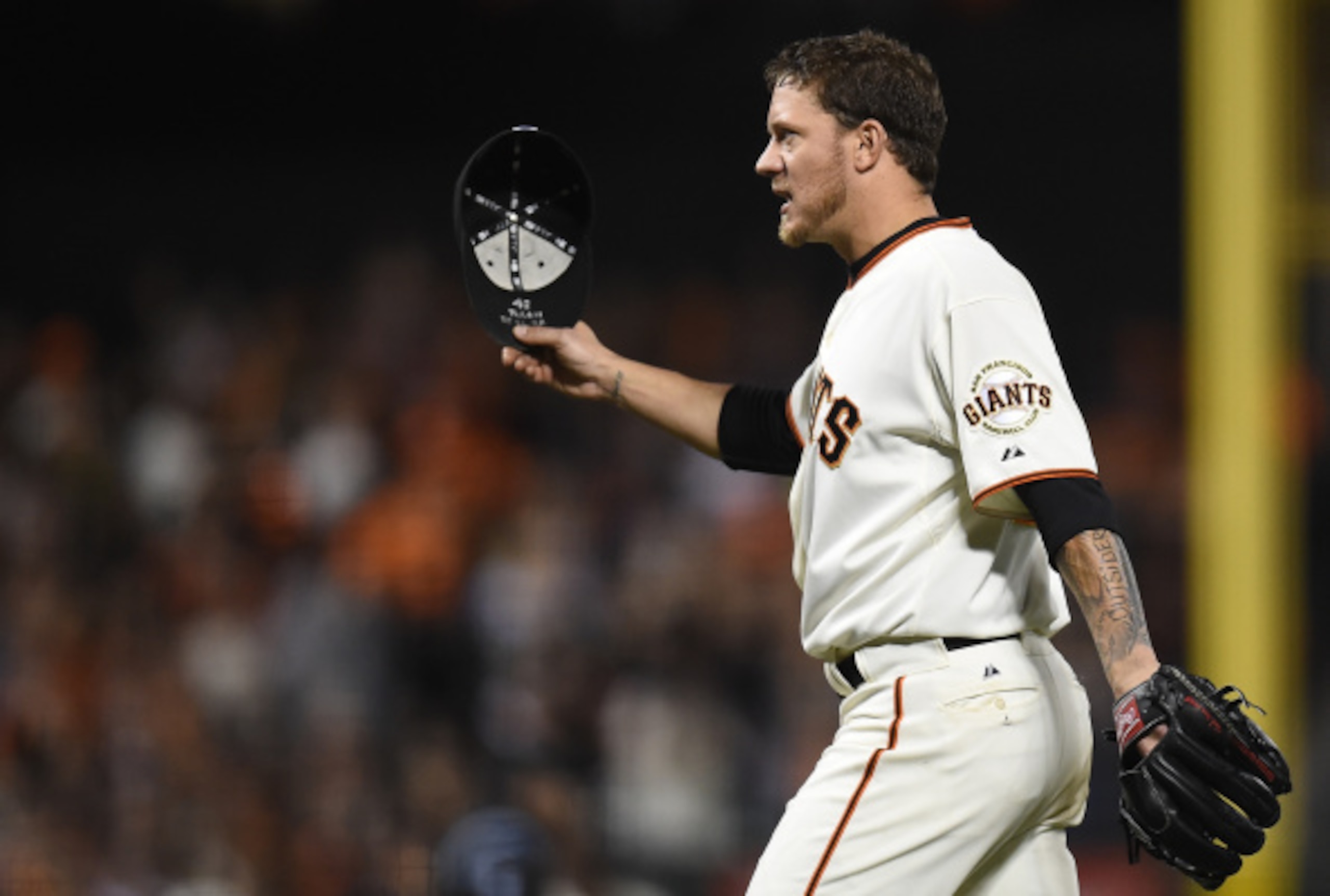Jake Peavy has quickly become a fan favorite in San Francisco.