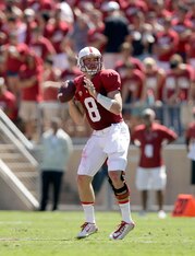 Stanford senior quarterback Kevin Hogan against UC Davis on Aug. 30.