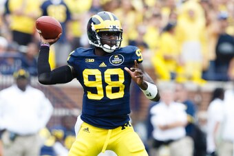 Michigan senior quarterback Devin Gardner against Appalachian State on Aug. 30.