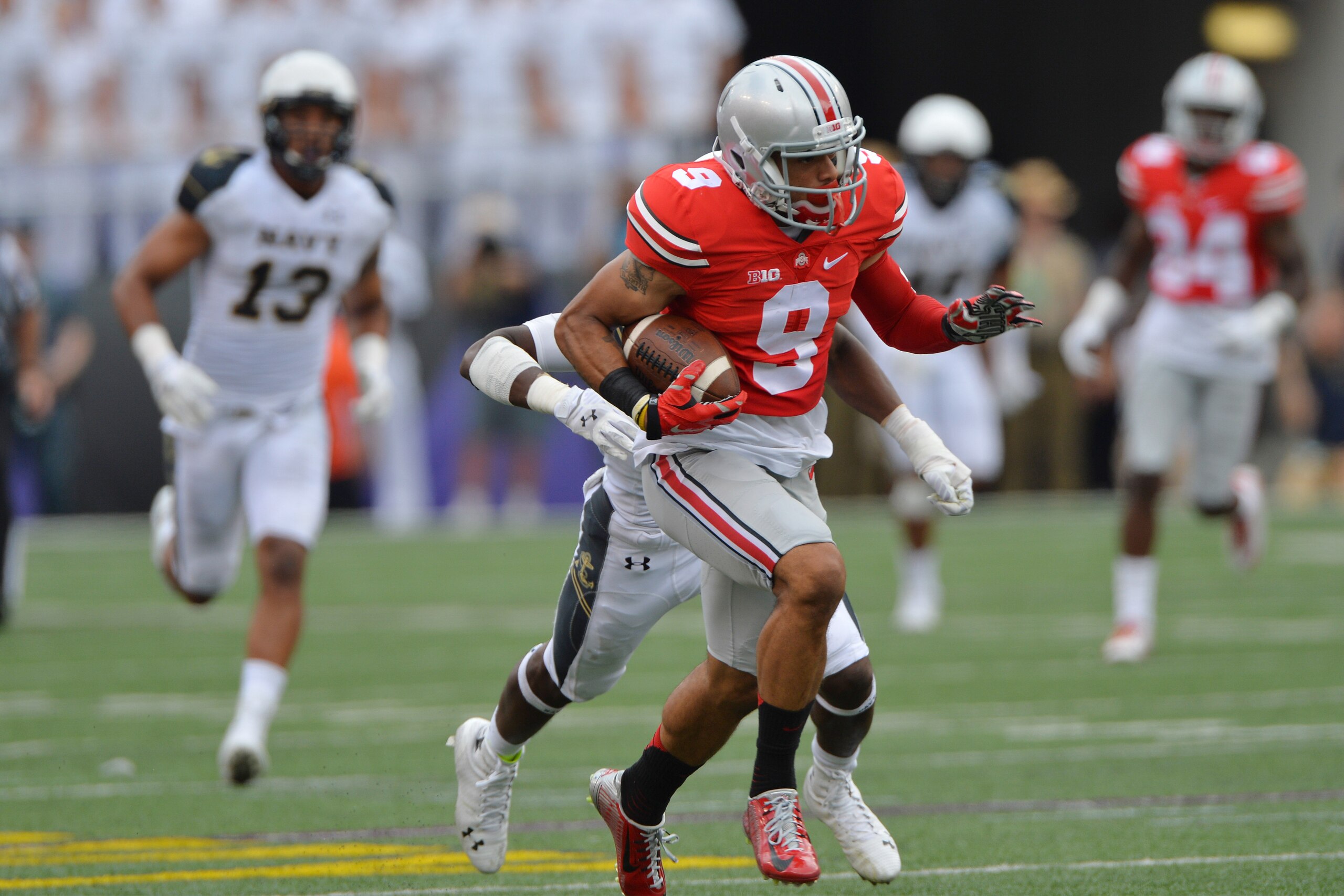 Ohio State senior wide receiver Devin Smith against Navy on Aug. 30.