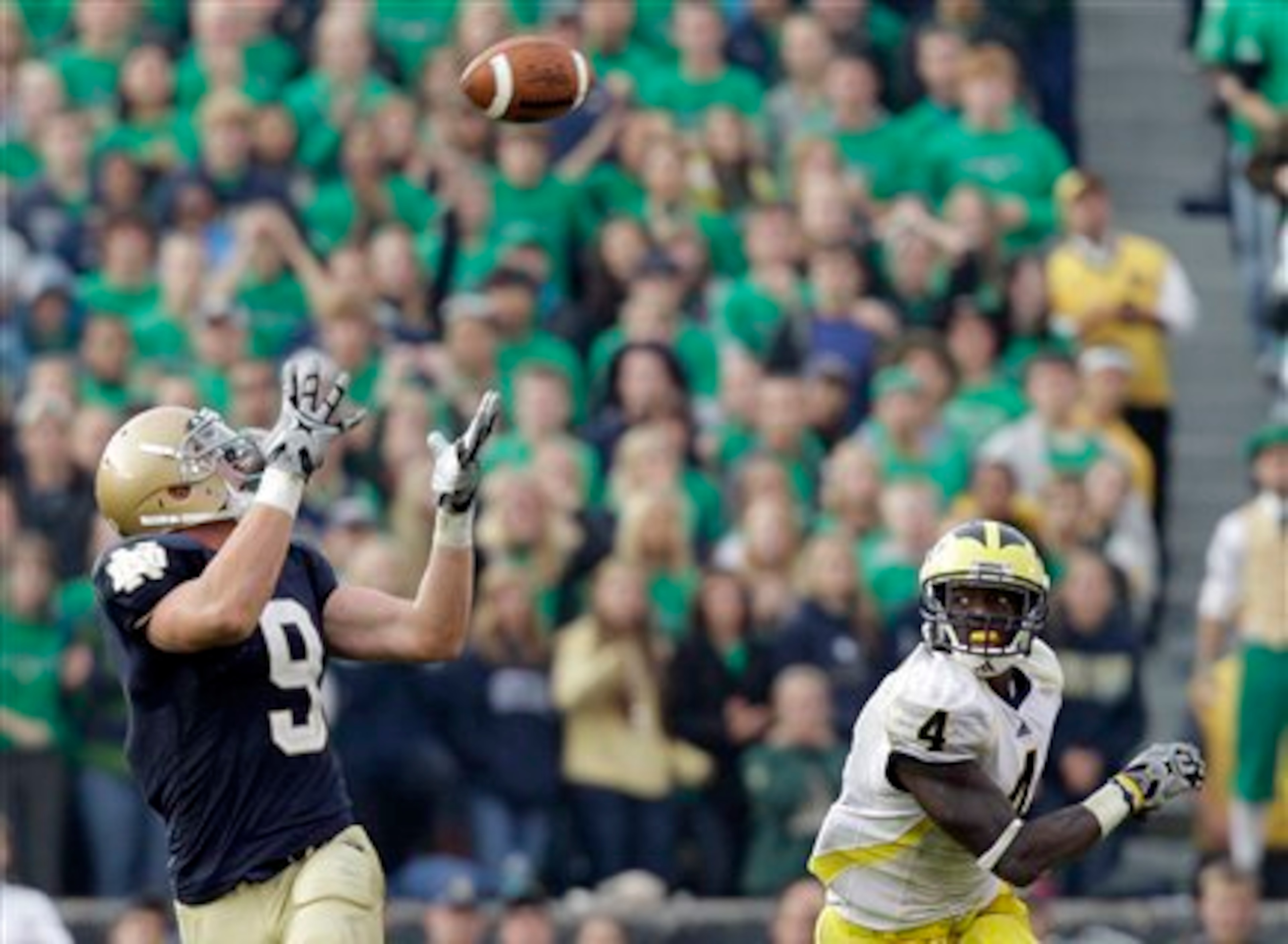 Notre Dame tight end Kyle Rudolph had a historic day against Michigan.