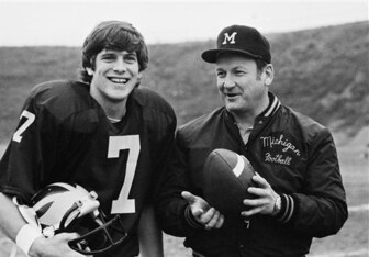 Rick Leach played a huge role in the first Michigan-Notre Dame game in 35 years.