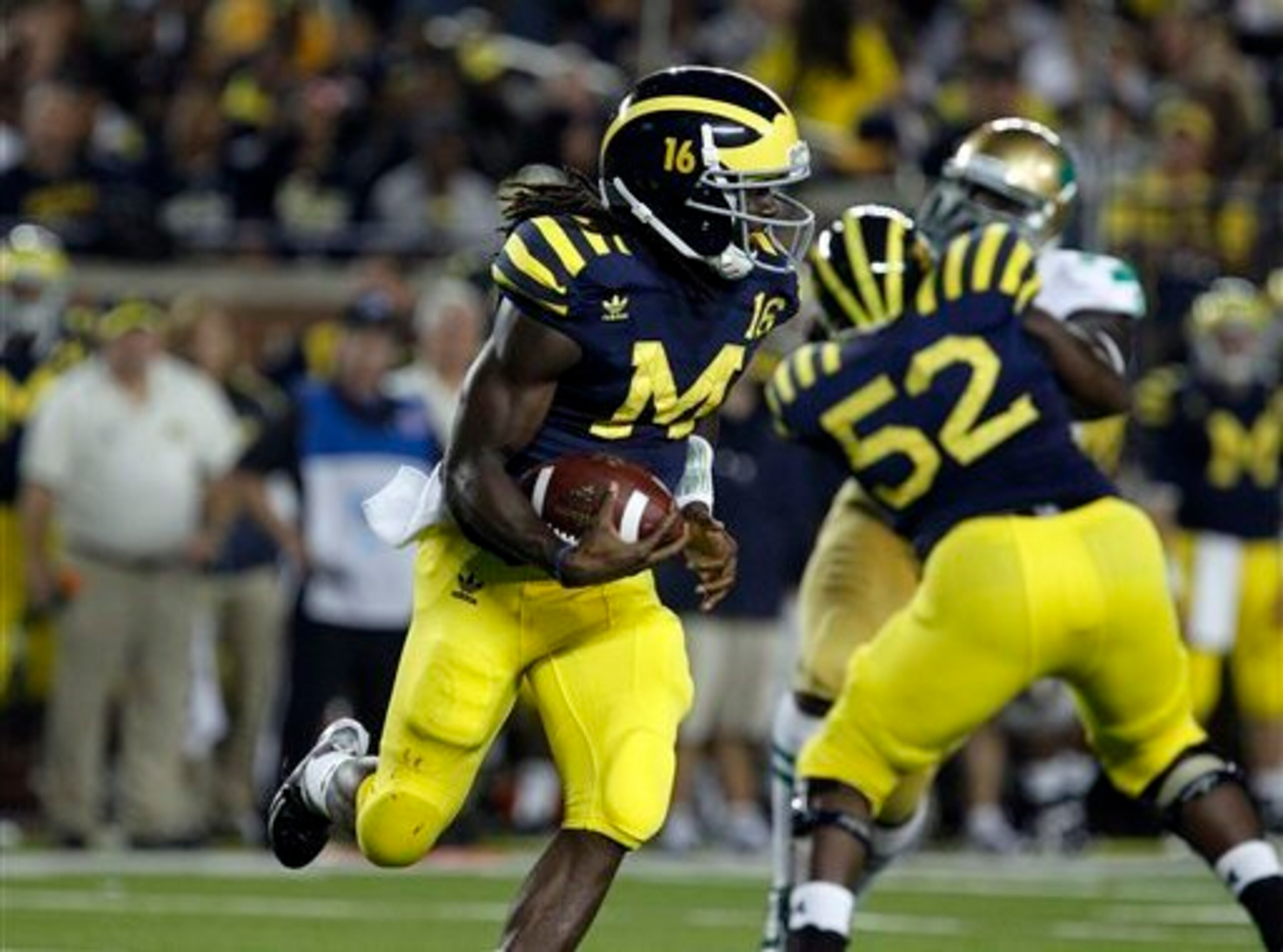 Denard Robinson was a constant thorn in Notre Dame's side during his career.