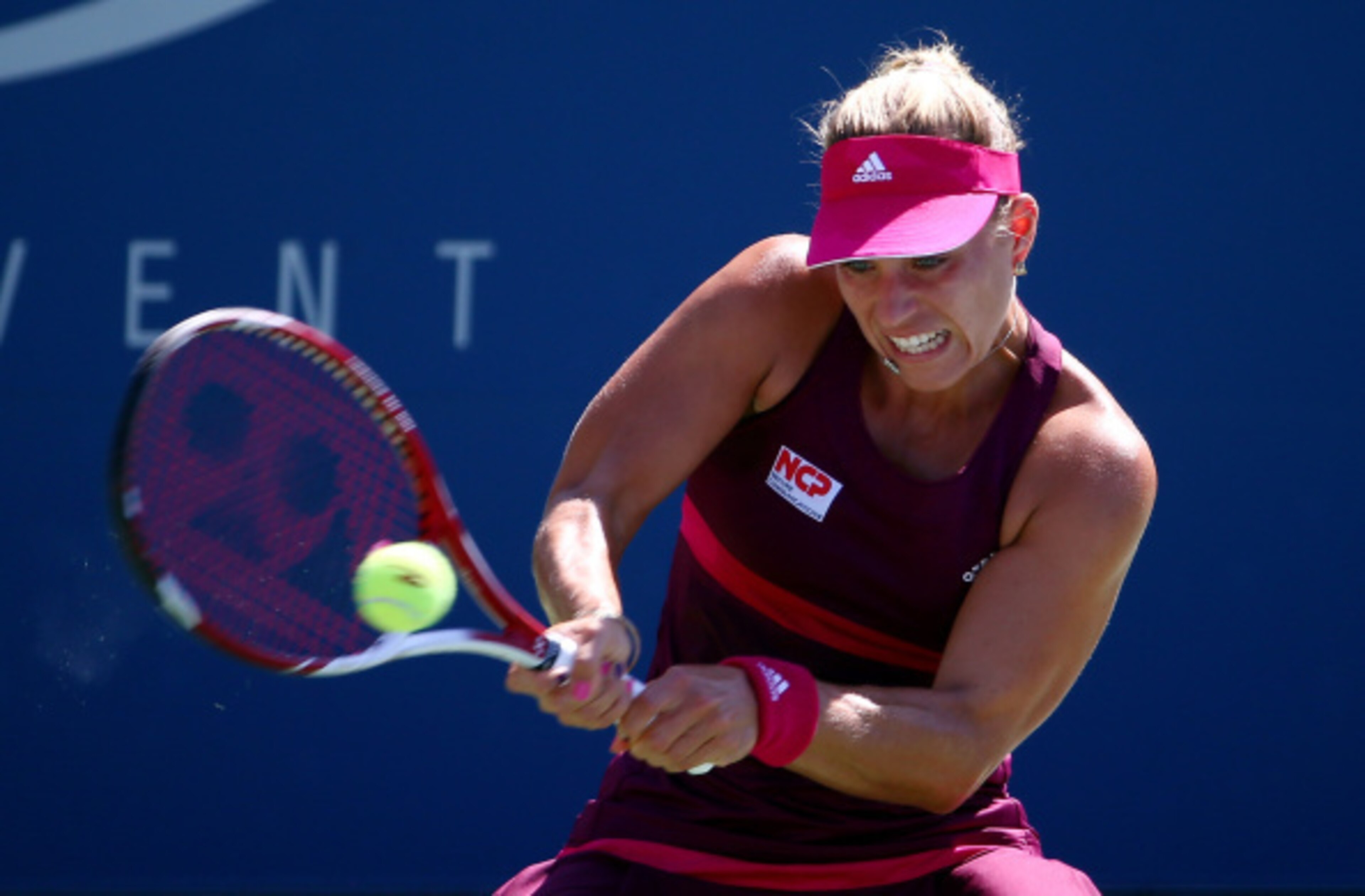 Angelique Kerber strikes the ball at the 2014 U.S. Open.