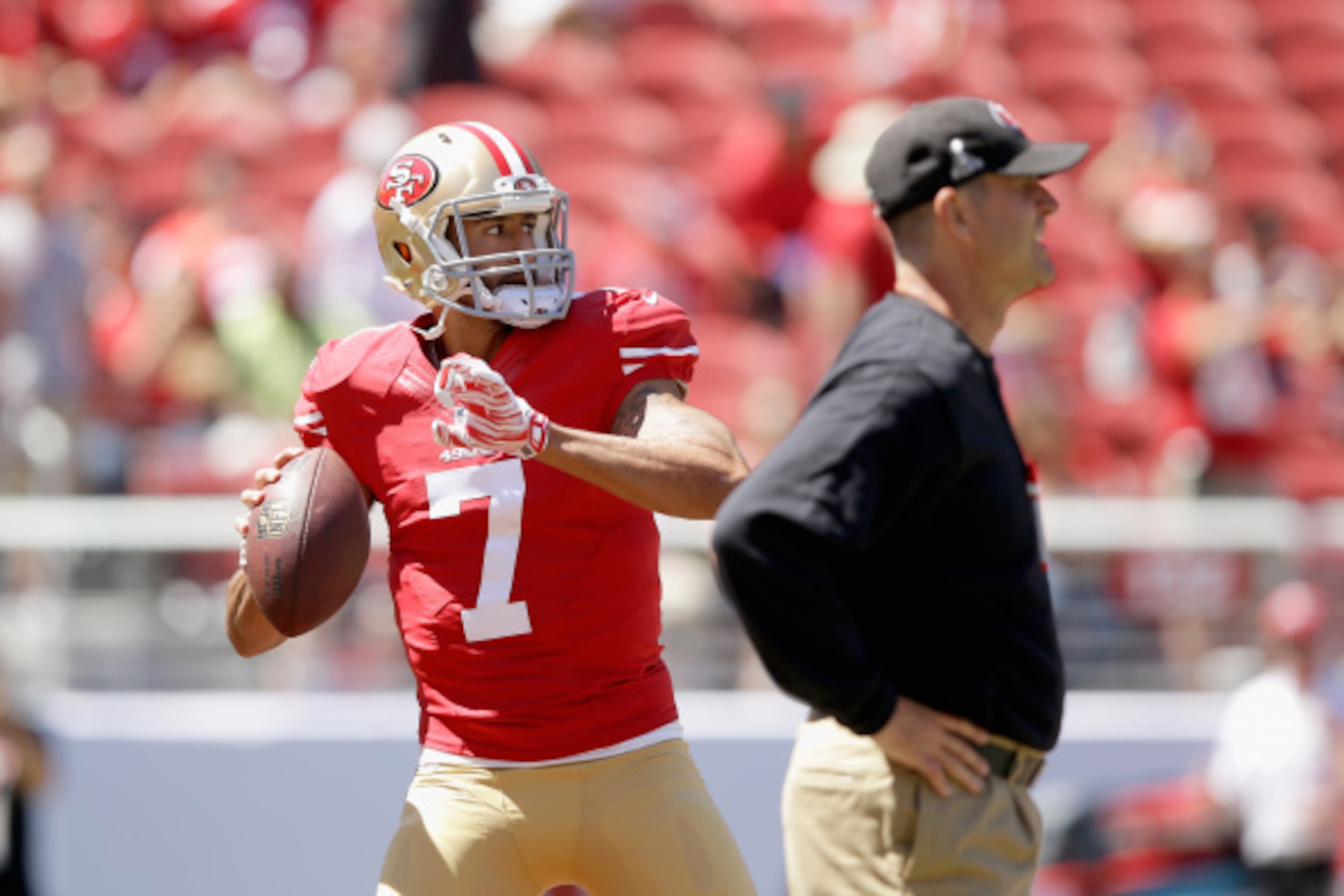 So much of the San Francisco 49ers season comes down to the arm of quarterback Colin Kaepernick and leadership of head coach Jim Harbaugh.