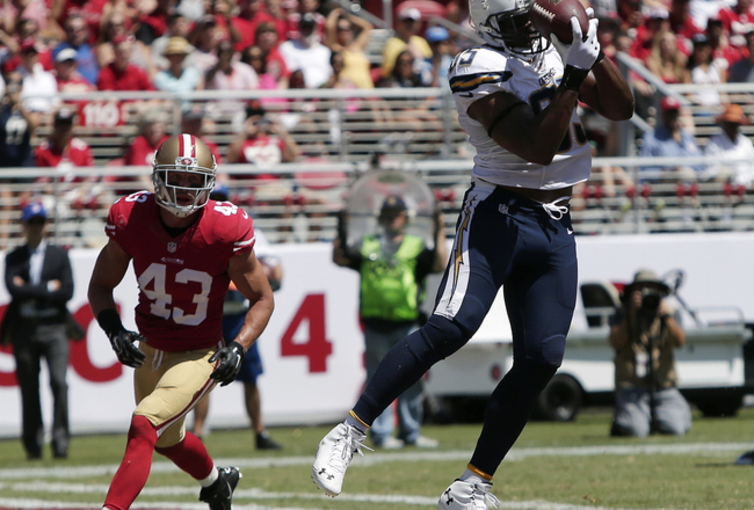 The Chargers Antontio Gates will torch San Francisco's coverage a few too many times in Week 16.