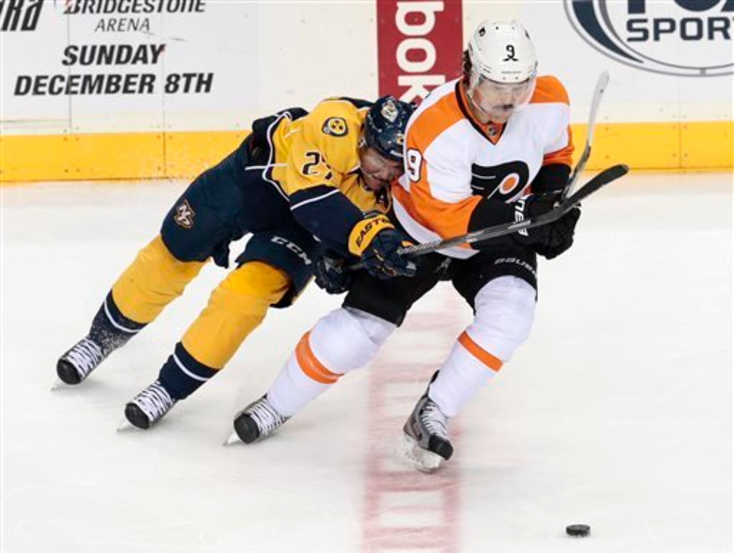 Steve Downie and Patric Hornqvist, 2013-14 Season