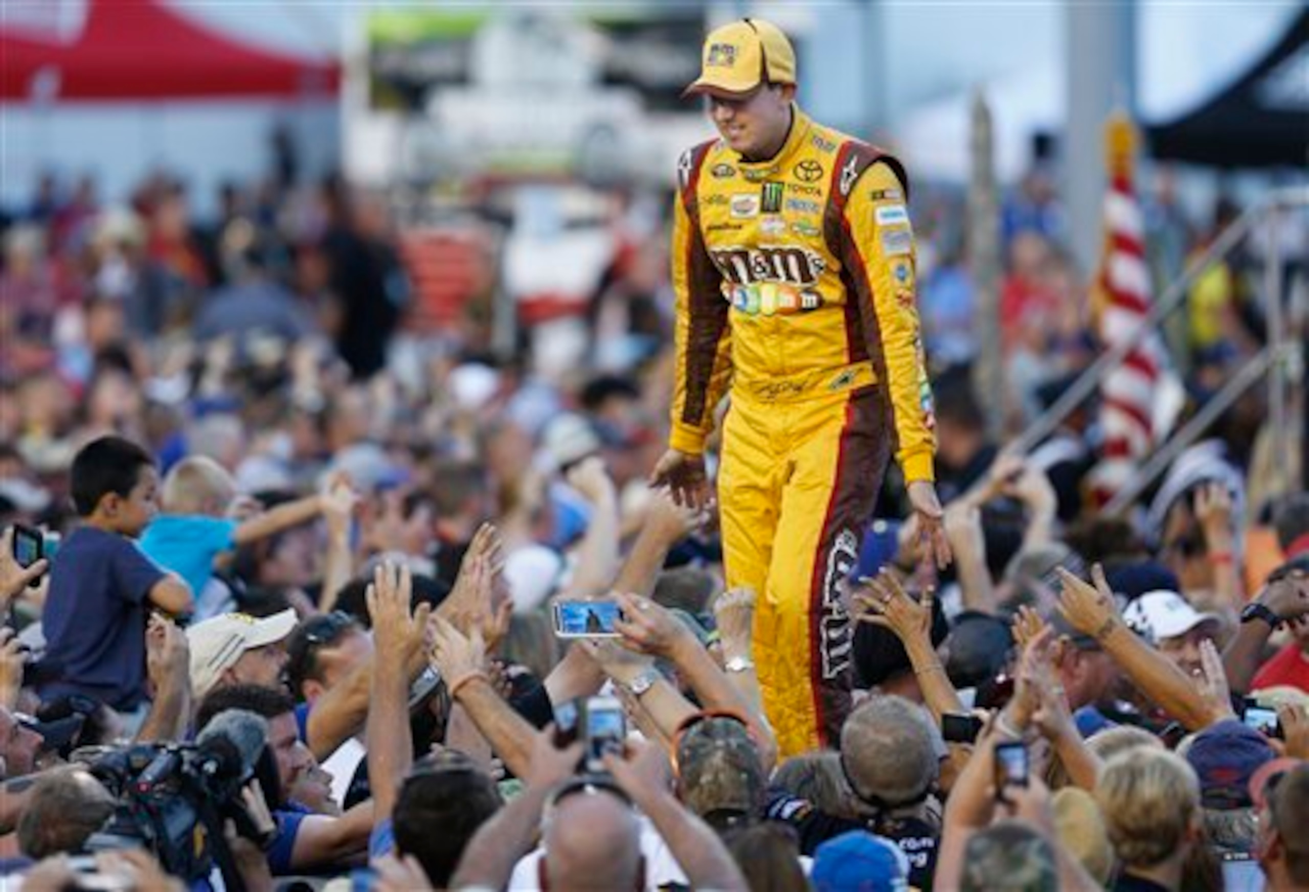 See, Kyle Busch does have lots of fans. Now he just needs more speed in his car.