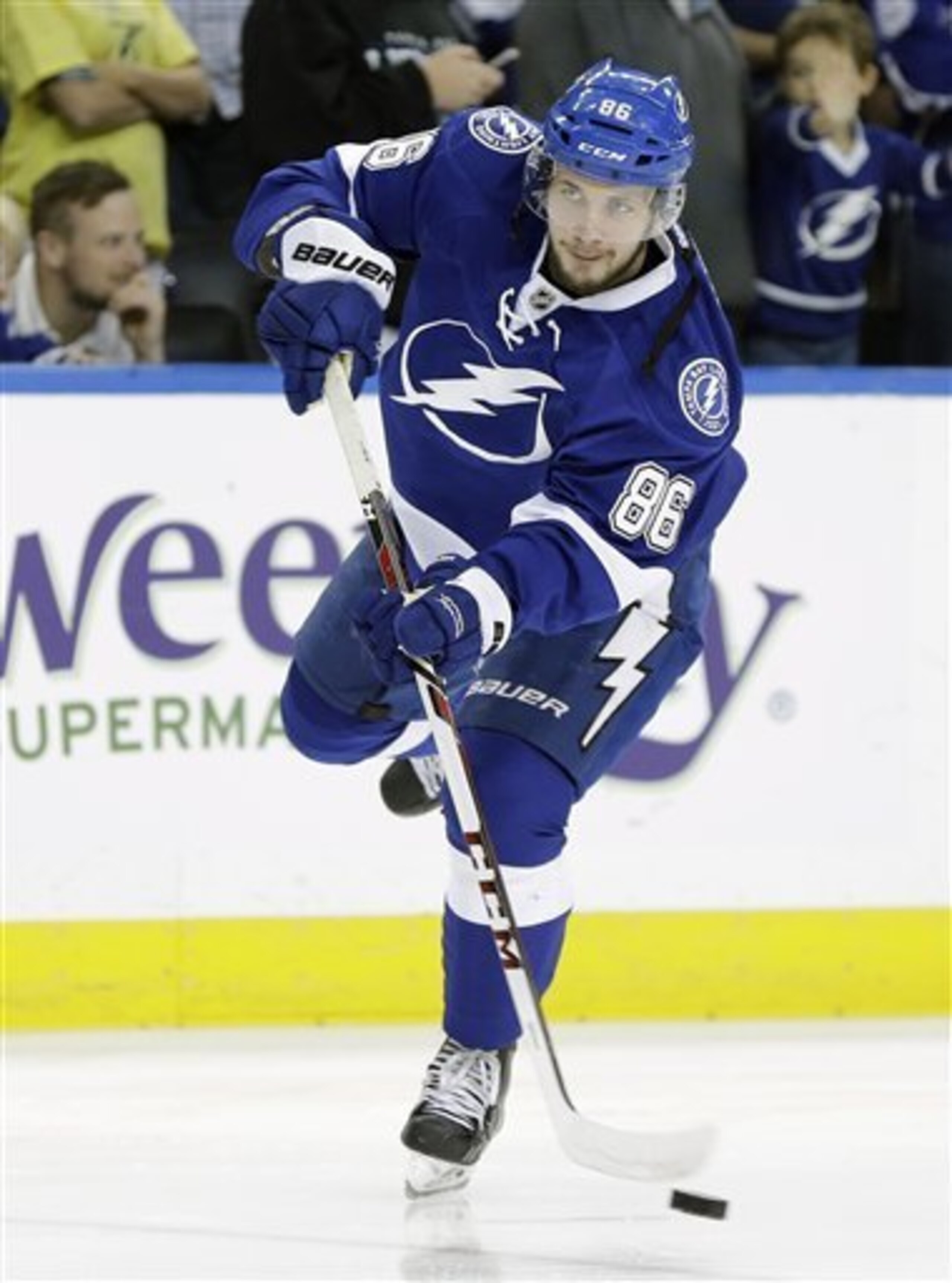 Nikita Kucherov's offensive creativity makes him a welcomed addition to the Lightning offense.