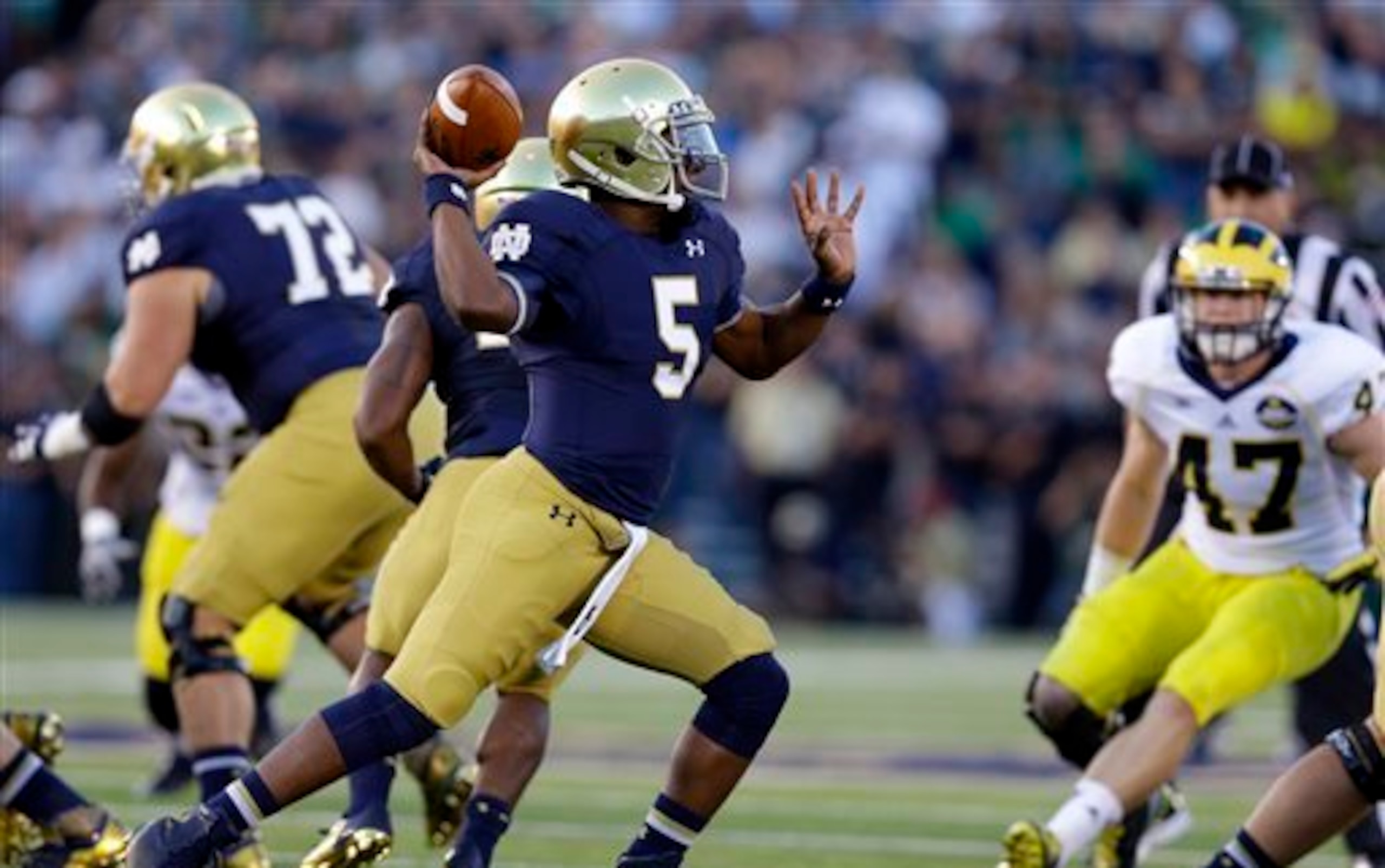 Everett Golson and Notre Dame are riding a major high after routing Michigan.
