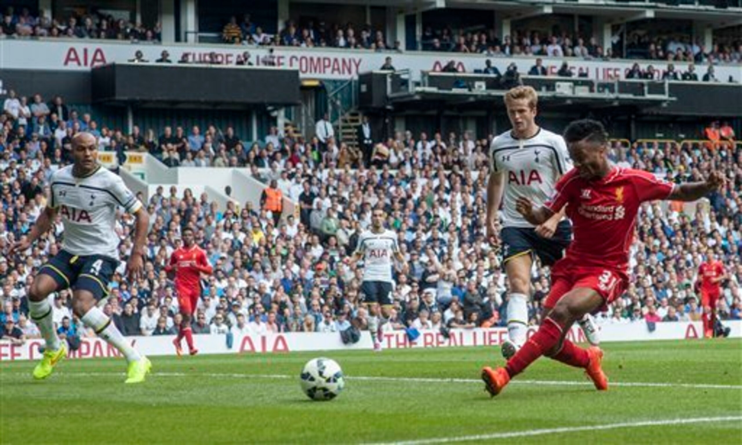 Liverpool and Raheem Sterling caught Tottenham napping at the back two weekends ago. Liverpool and Raheem Sterling caught Tottenham napping at the back two weekends ago.